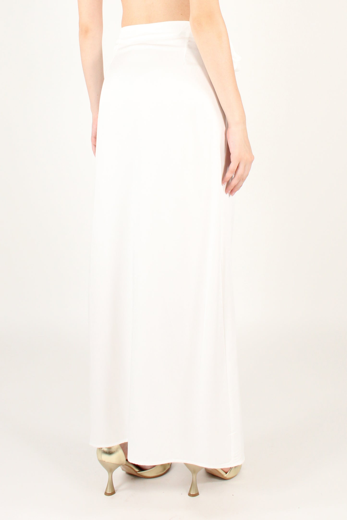 Long Plain Pareo Skirt