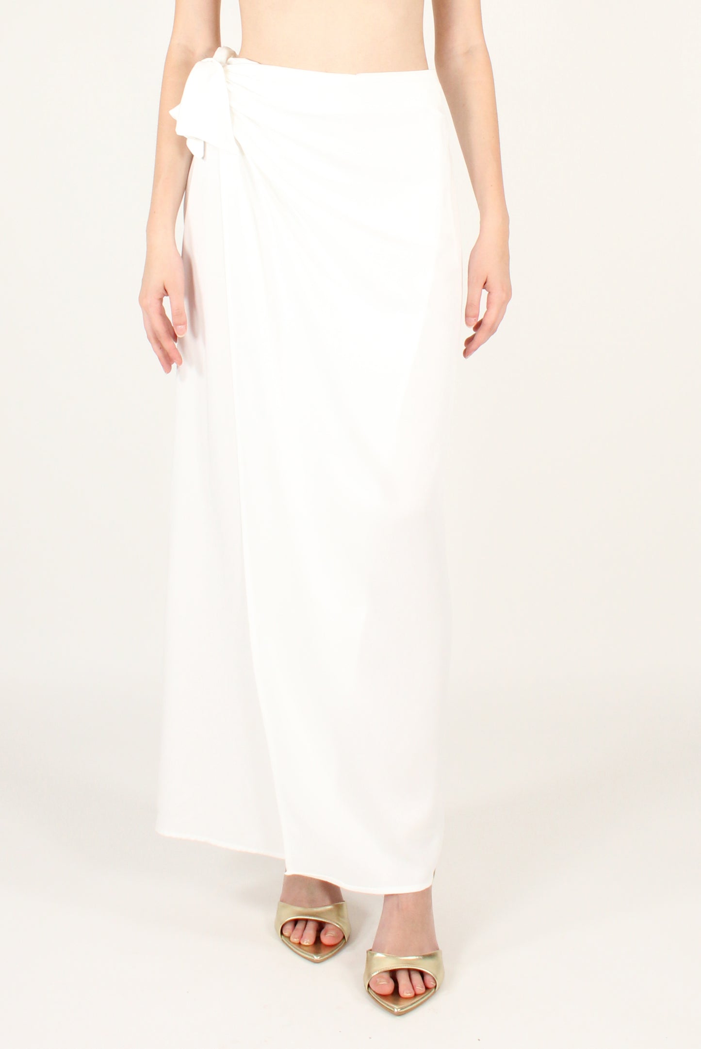 Long Plain Pareo Skirt