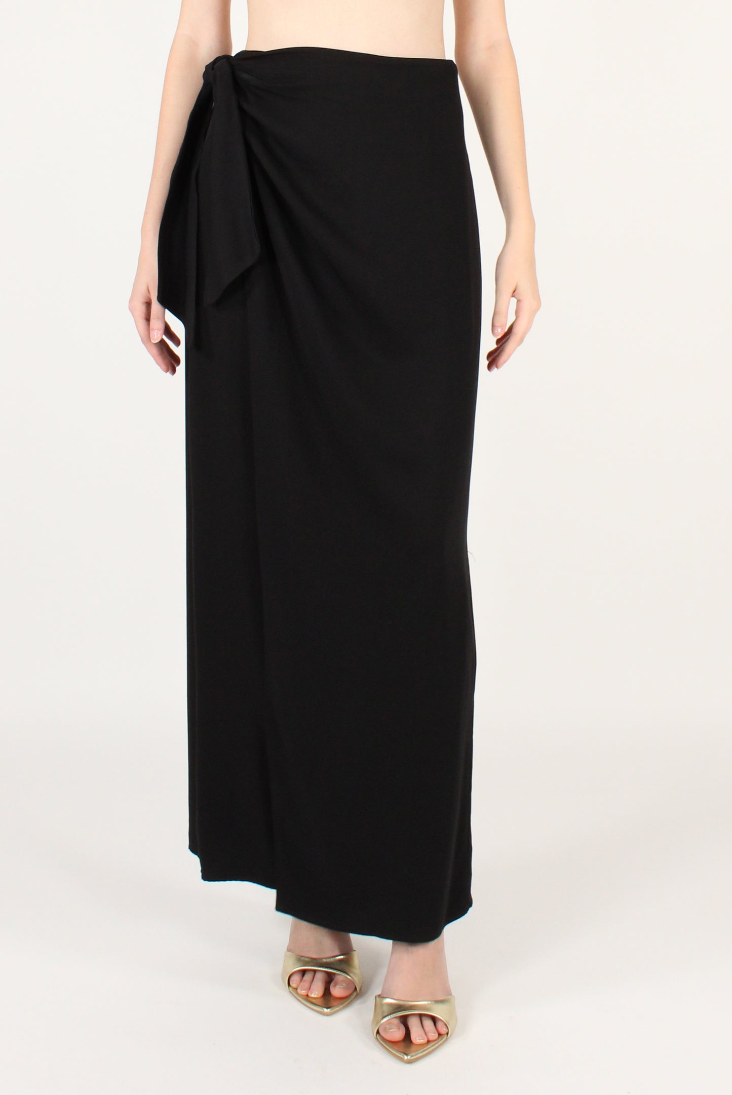 Long Plain Pareo Skirt
