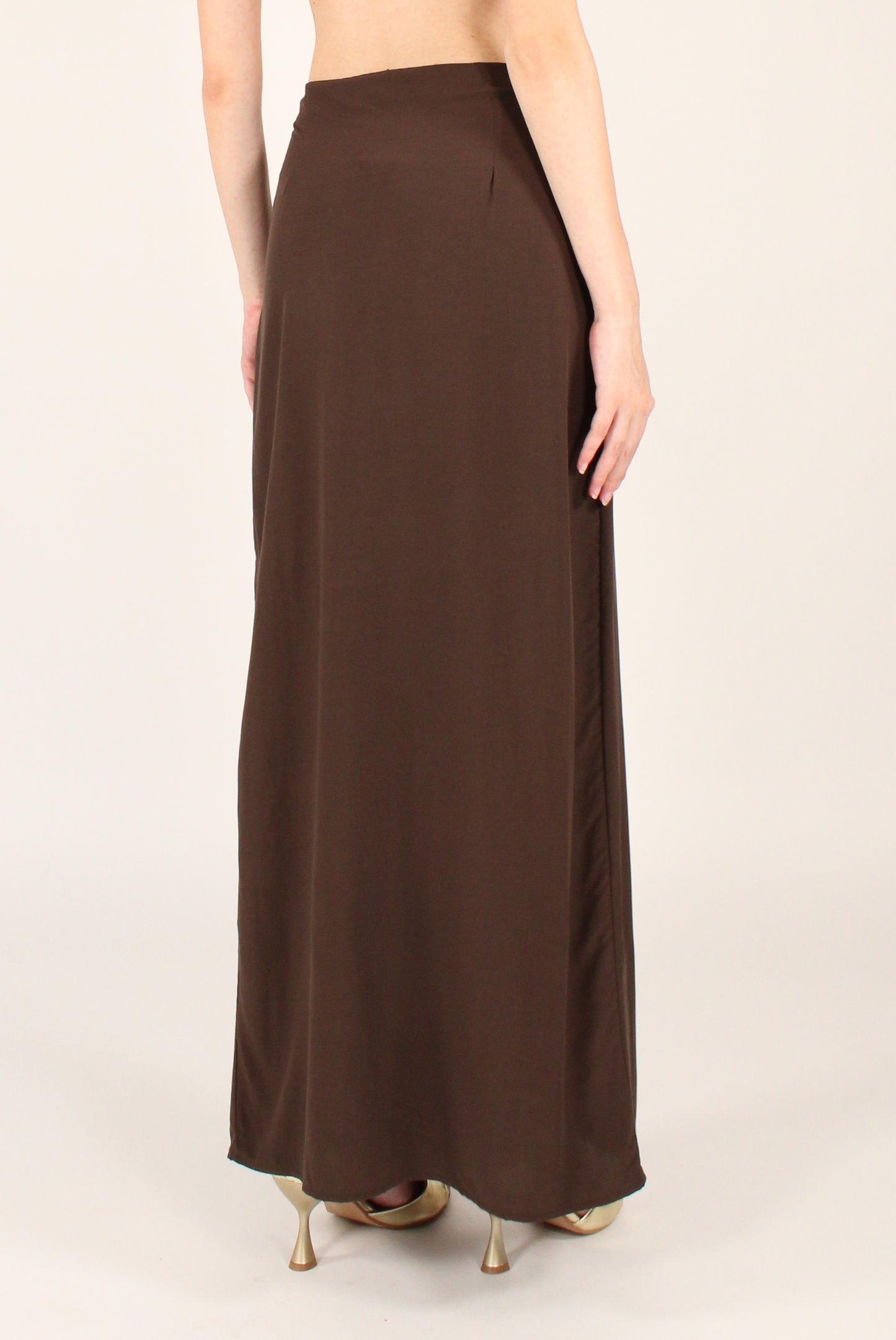 Long Plain Pareo Skirt