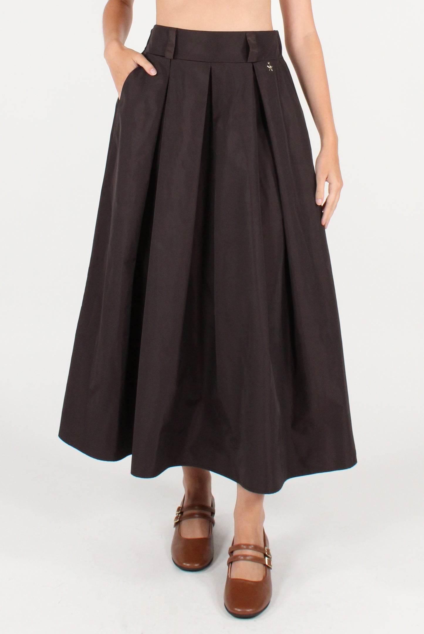 Circle Skirt with Pleats