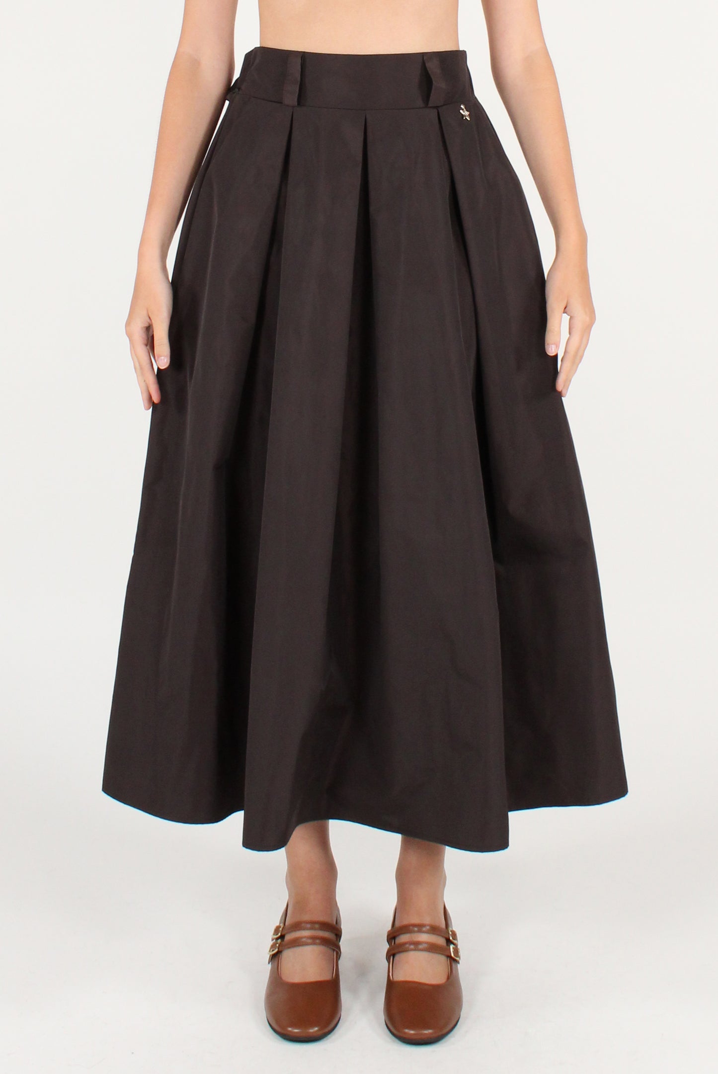 Circle Skirt with Pleats