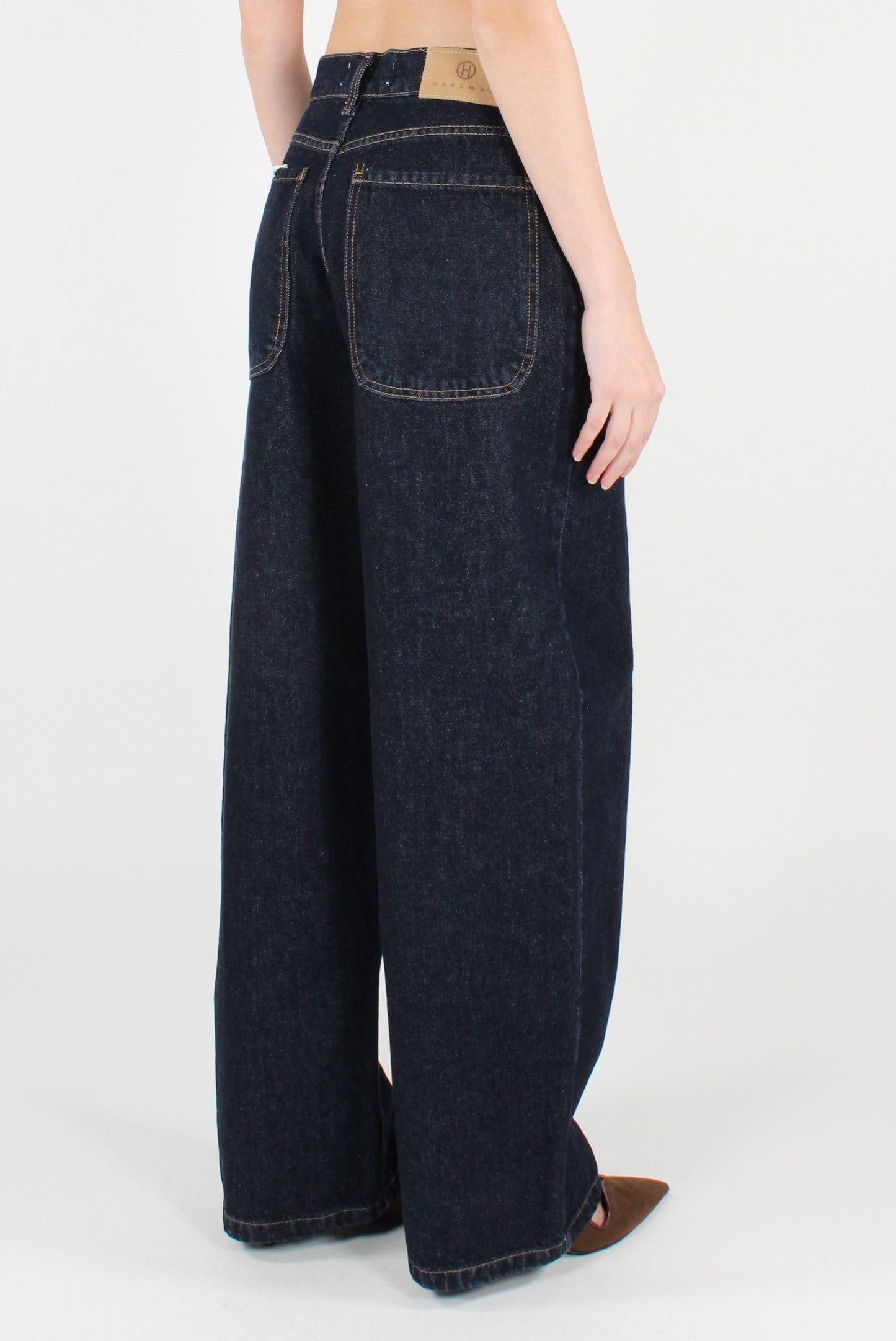 Jeans a Gamba Dritta Lavaggio Scuro