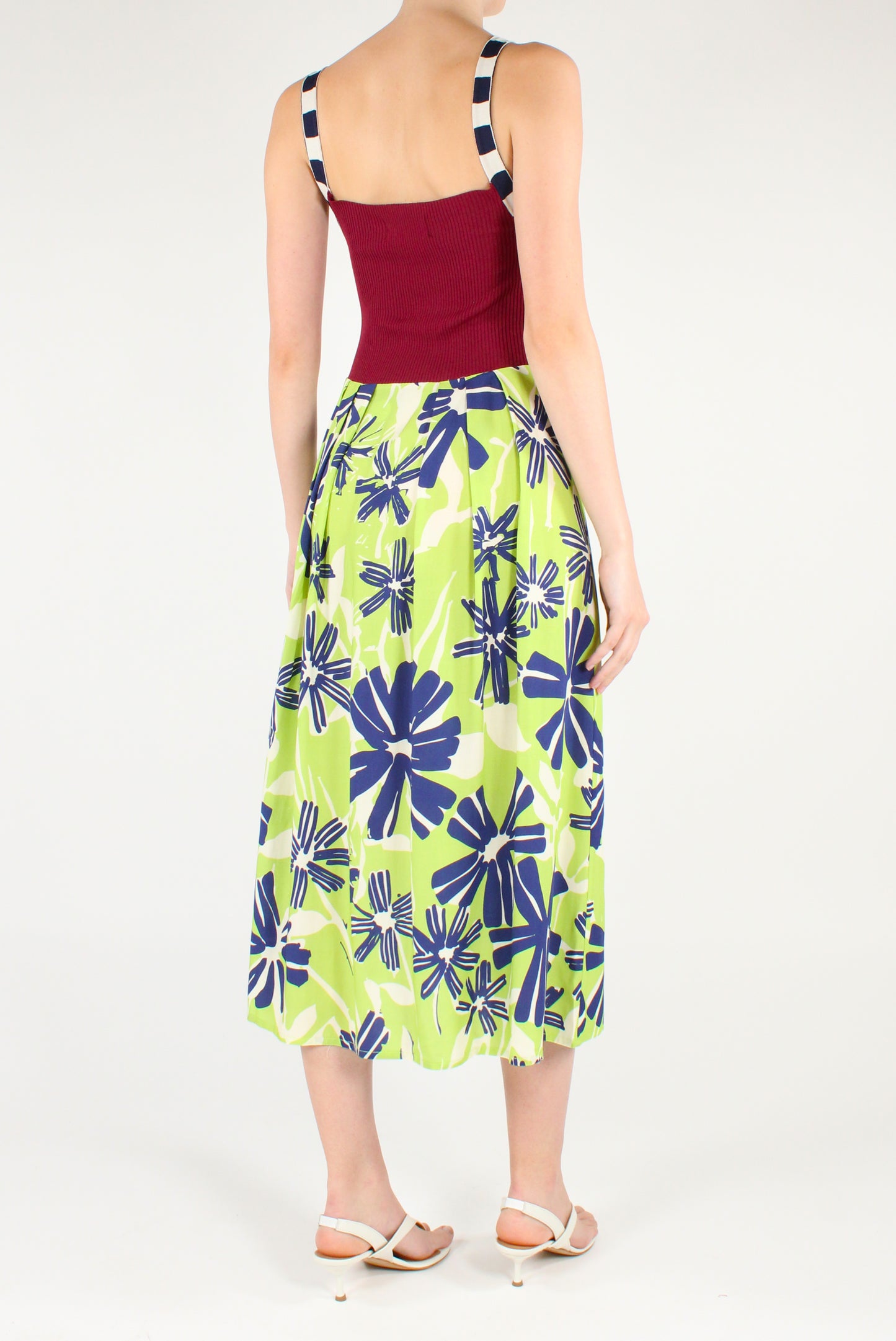Abito Midi Multicolore Floreale