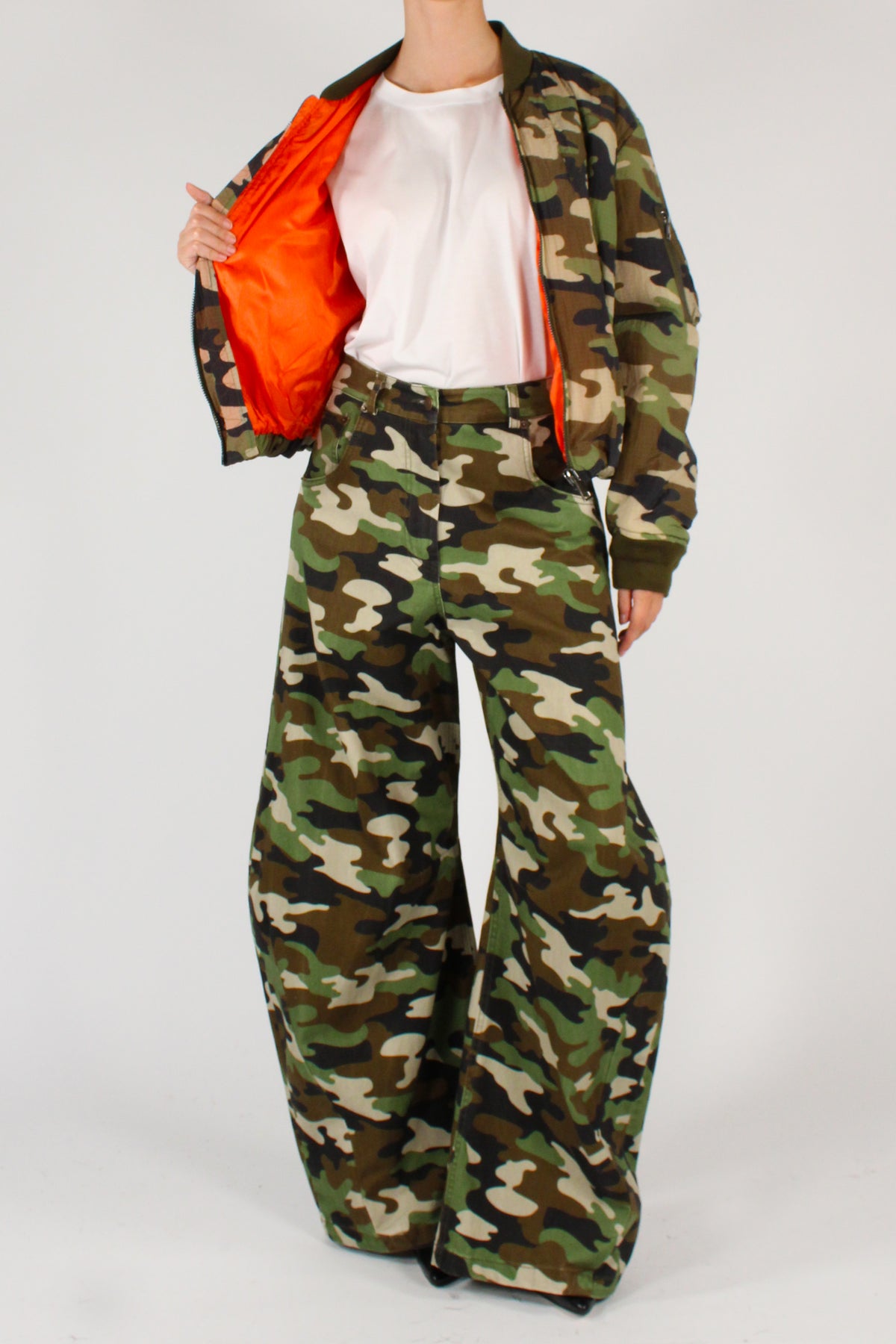 Bomber Imbottito Stampa Camouflage