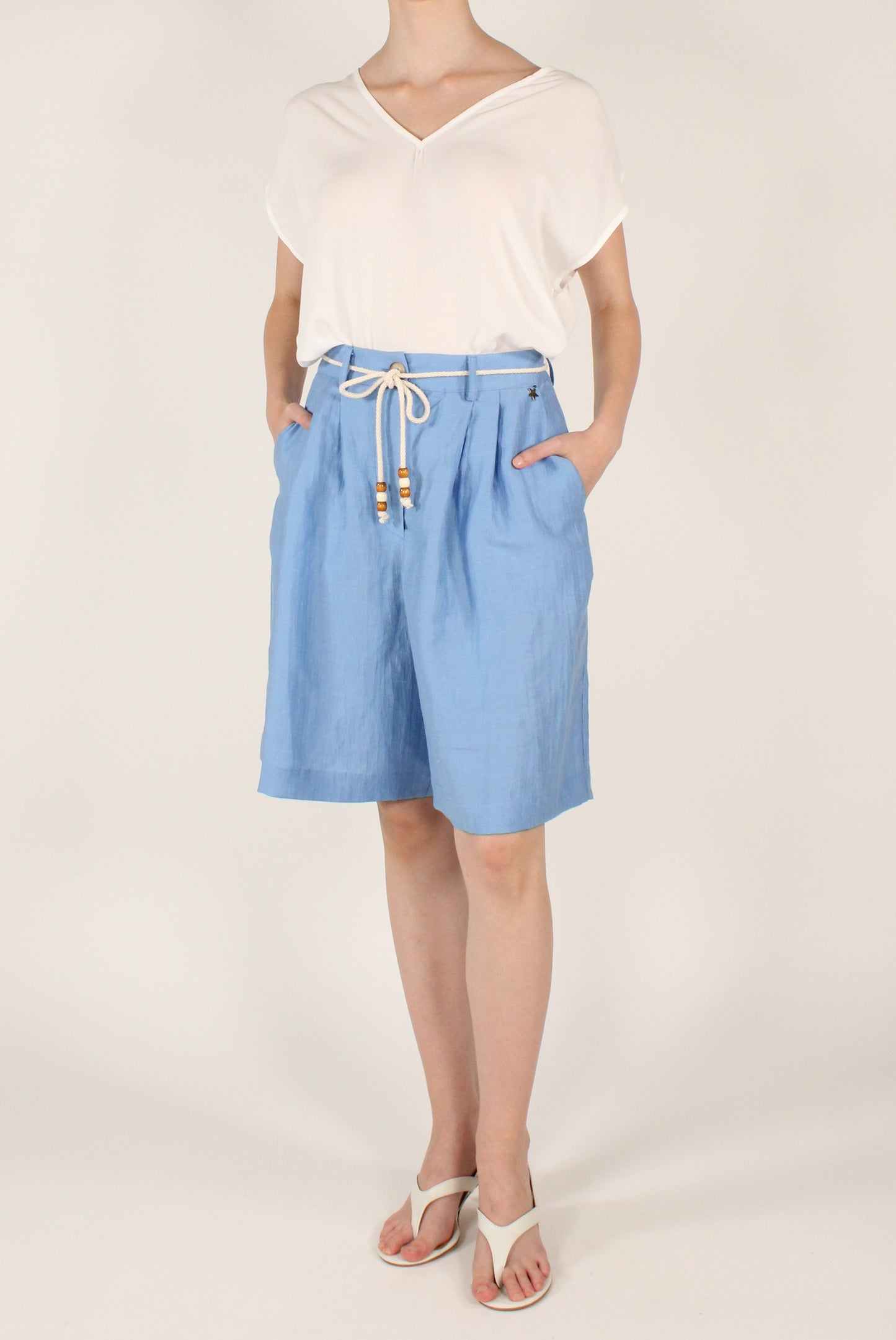 Blusa Over Scollo a V in Viscosa