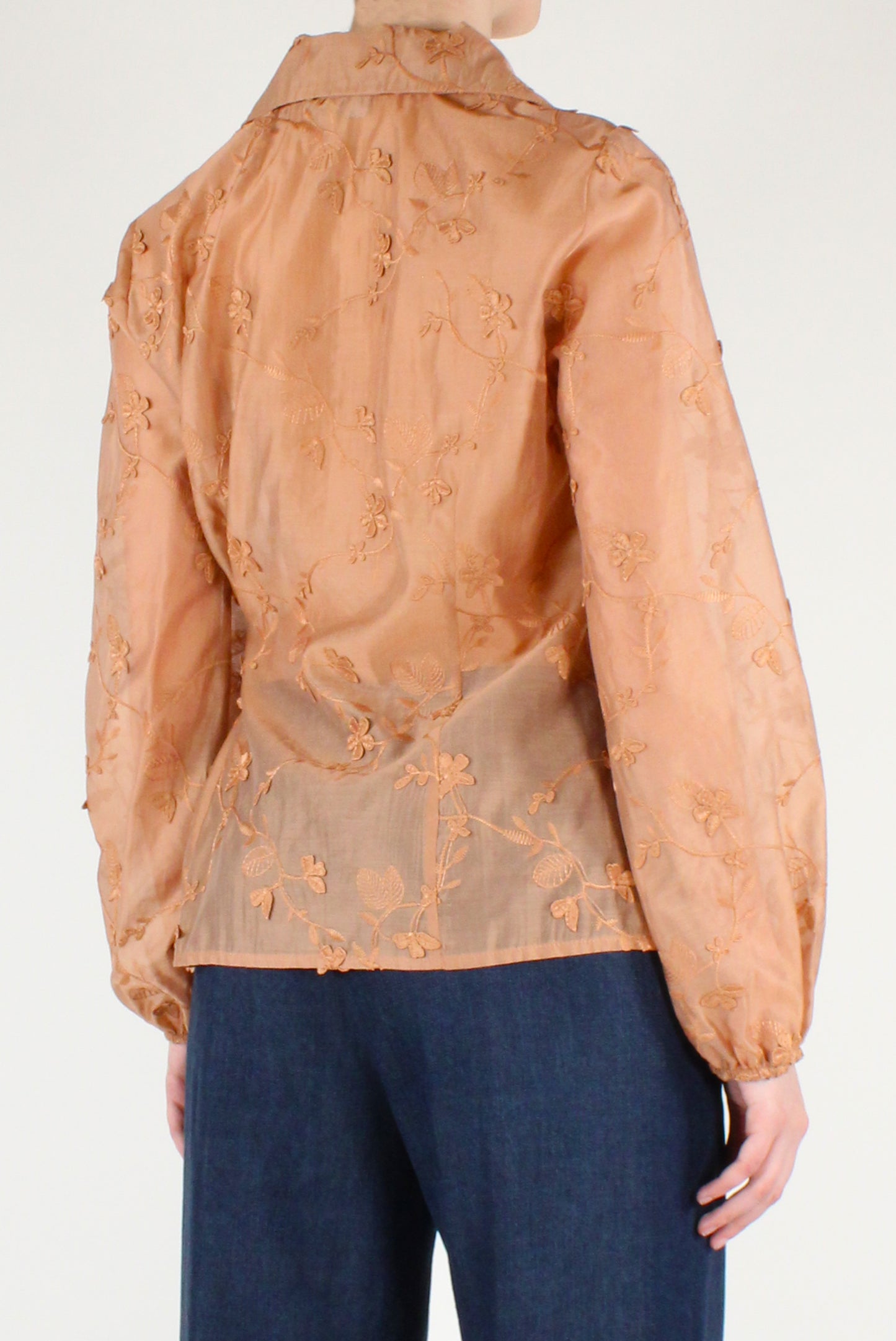 Floral Lyocell Blend Blouse