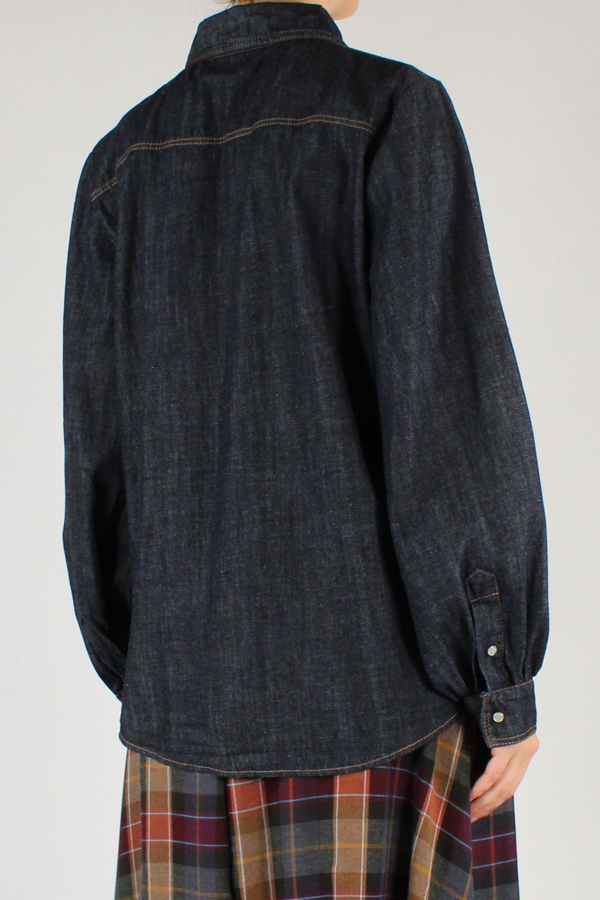 Camicia in Denim Lavaggio Scuro