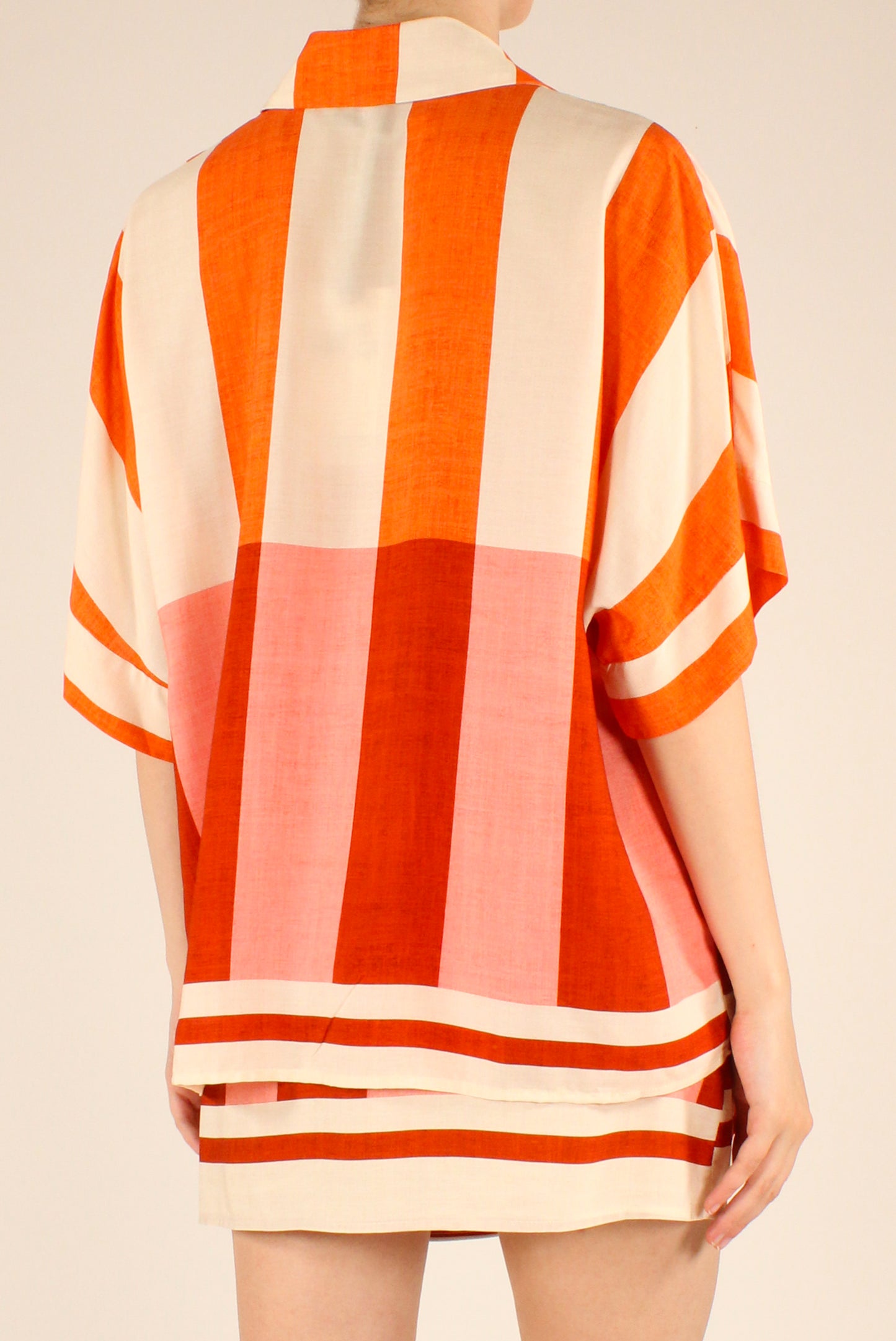 Camicia Fantasia a Righe in Viscosa