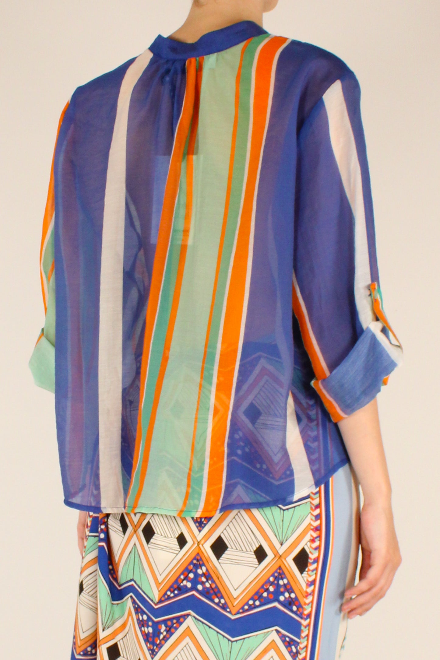 Camicia a Righe Multicolore Bluette