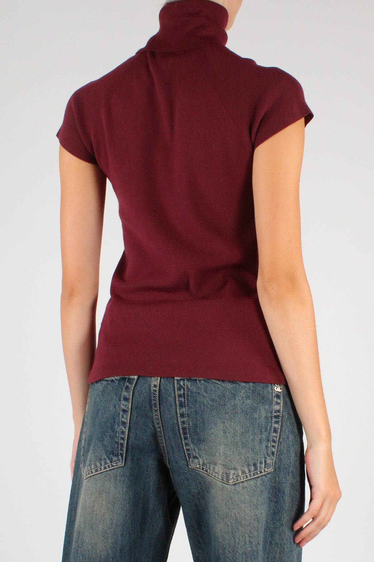 Maglia Dolcevita Maniche Corte