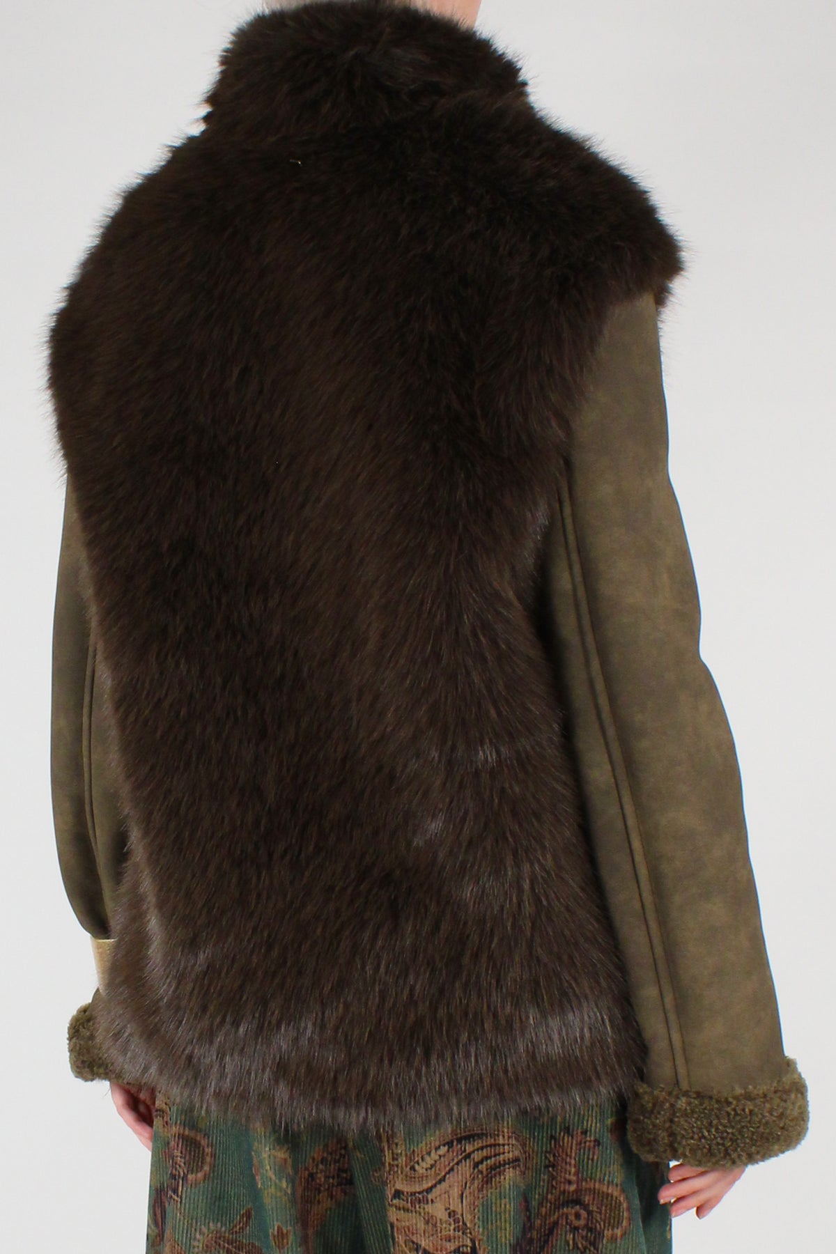 Giacca Eco Shearling con Eco Pelliccia