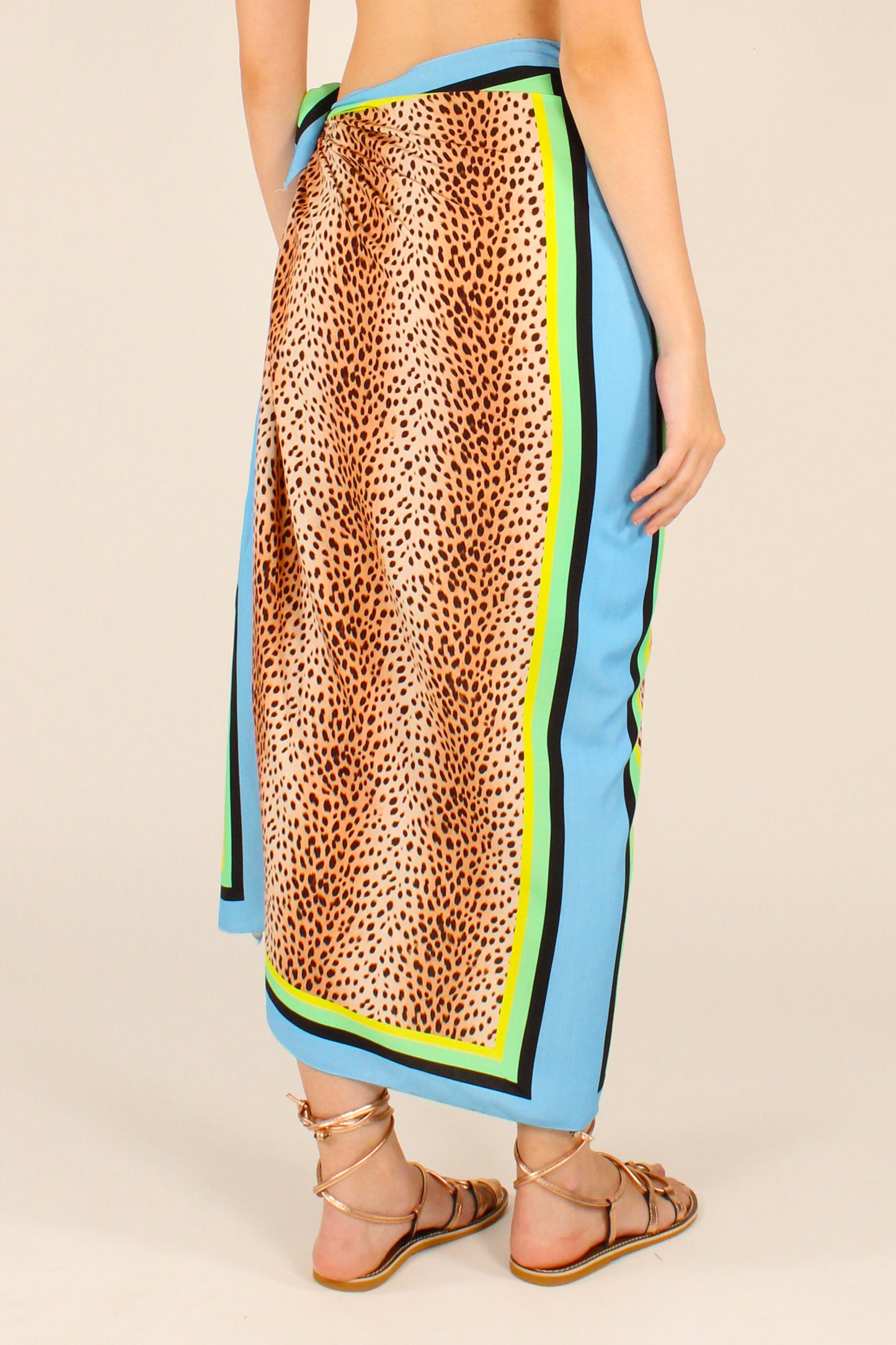 Gonna Lunga Pareo Stampa Animalier
