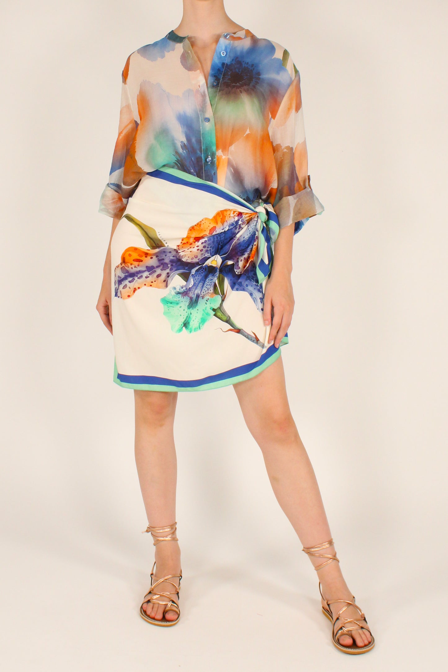 Camicia Stampa Floreale Bluette
