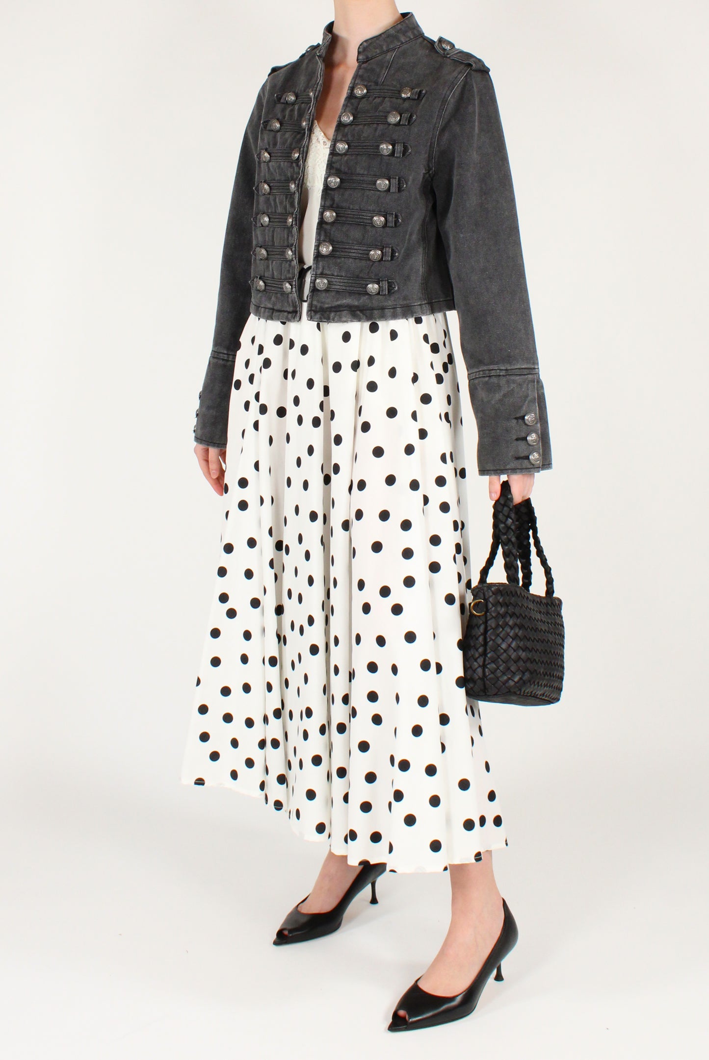 Gonna a Ruota Stampa a Pois