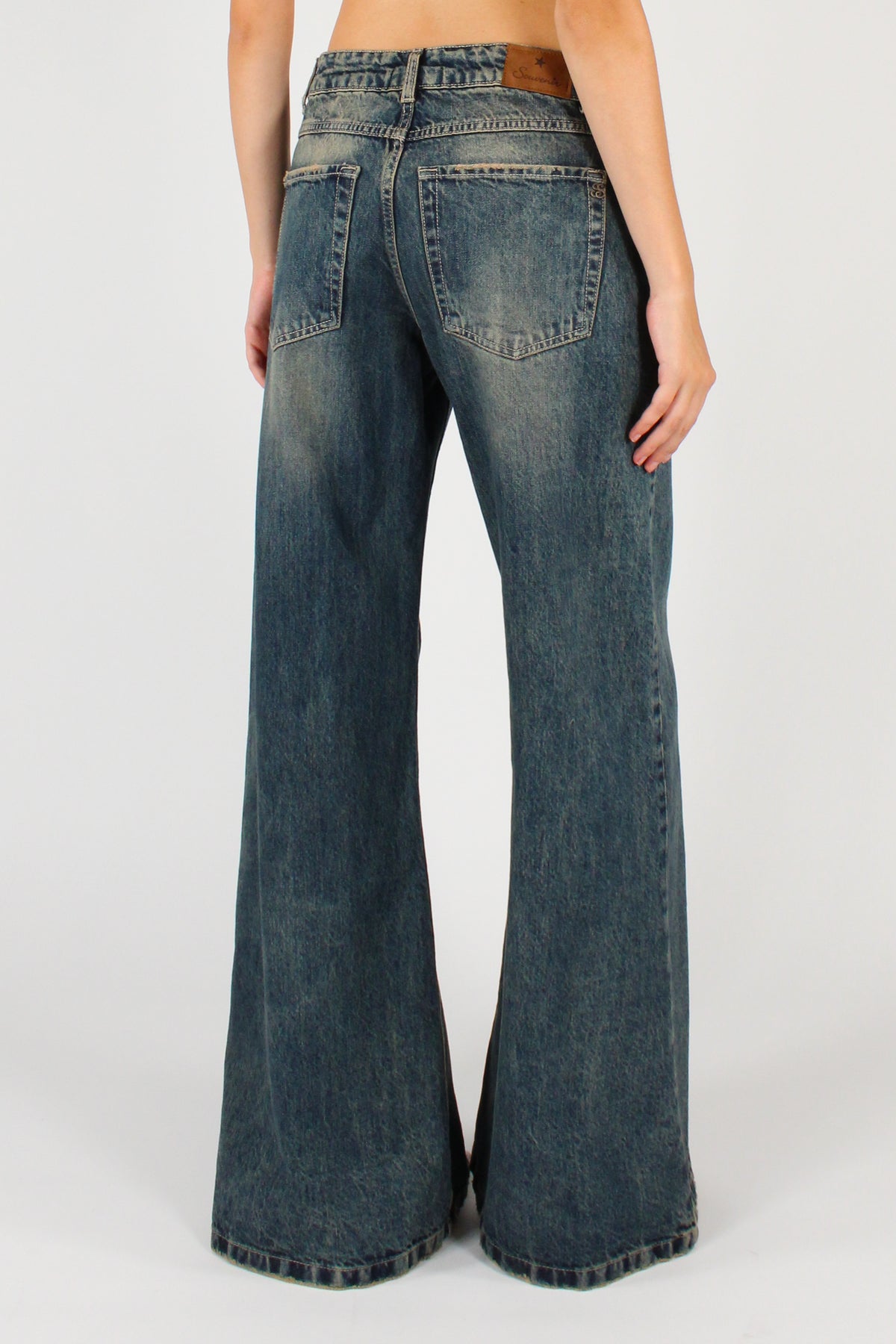 Jeans a Palazzo Délavé