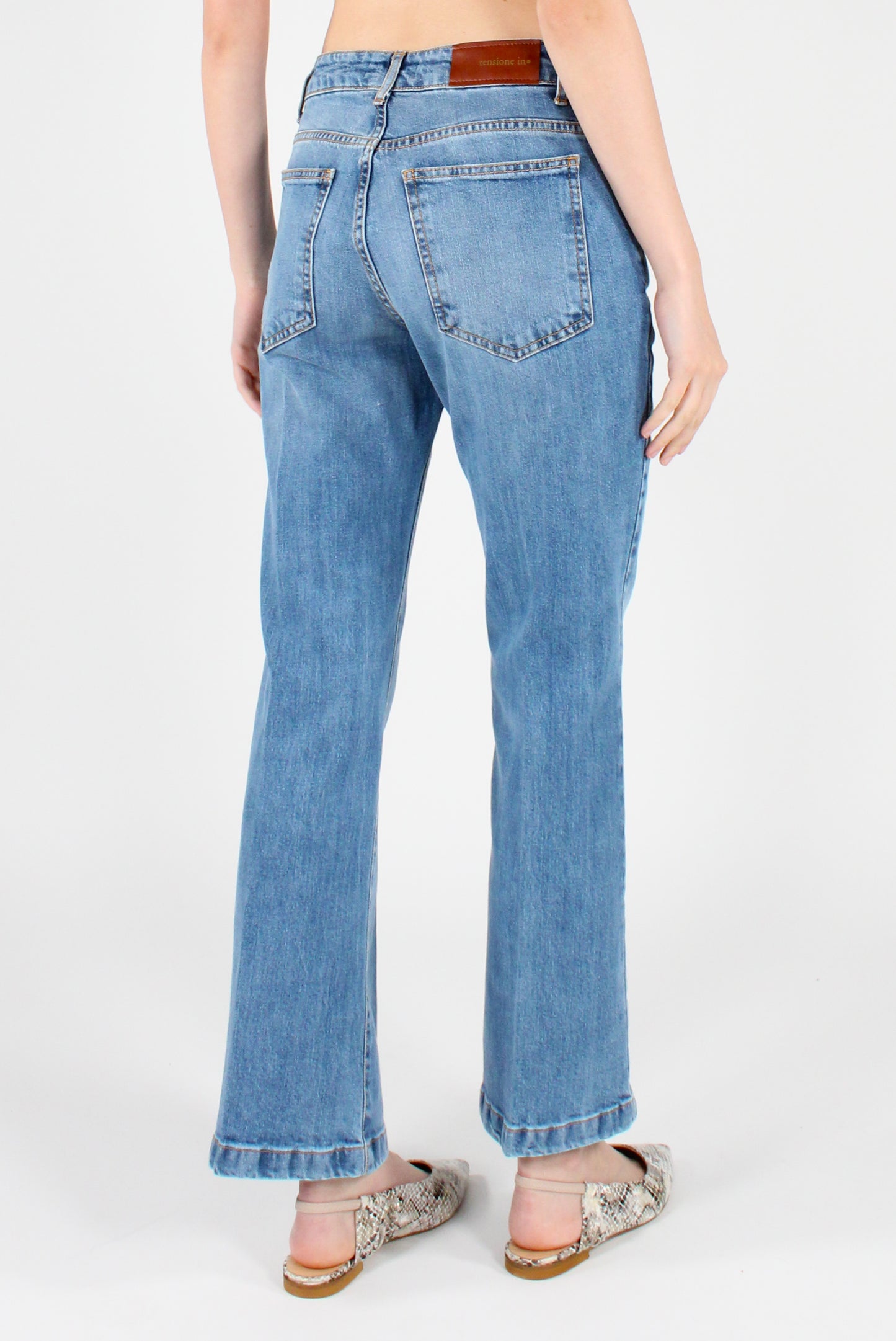Five-Pocket Flared Jeans