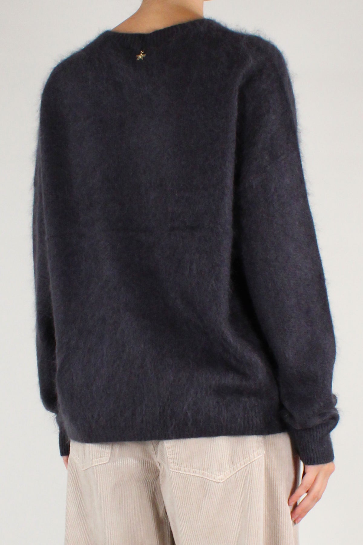 Maglione Misto Lana con Pizzo