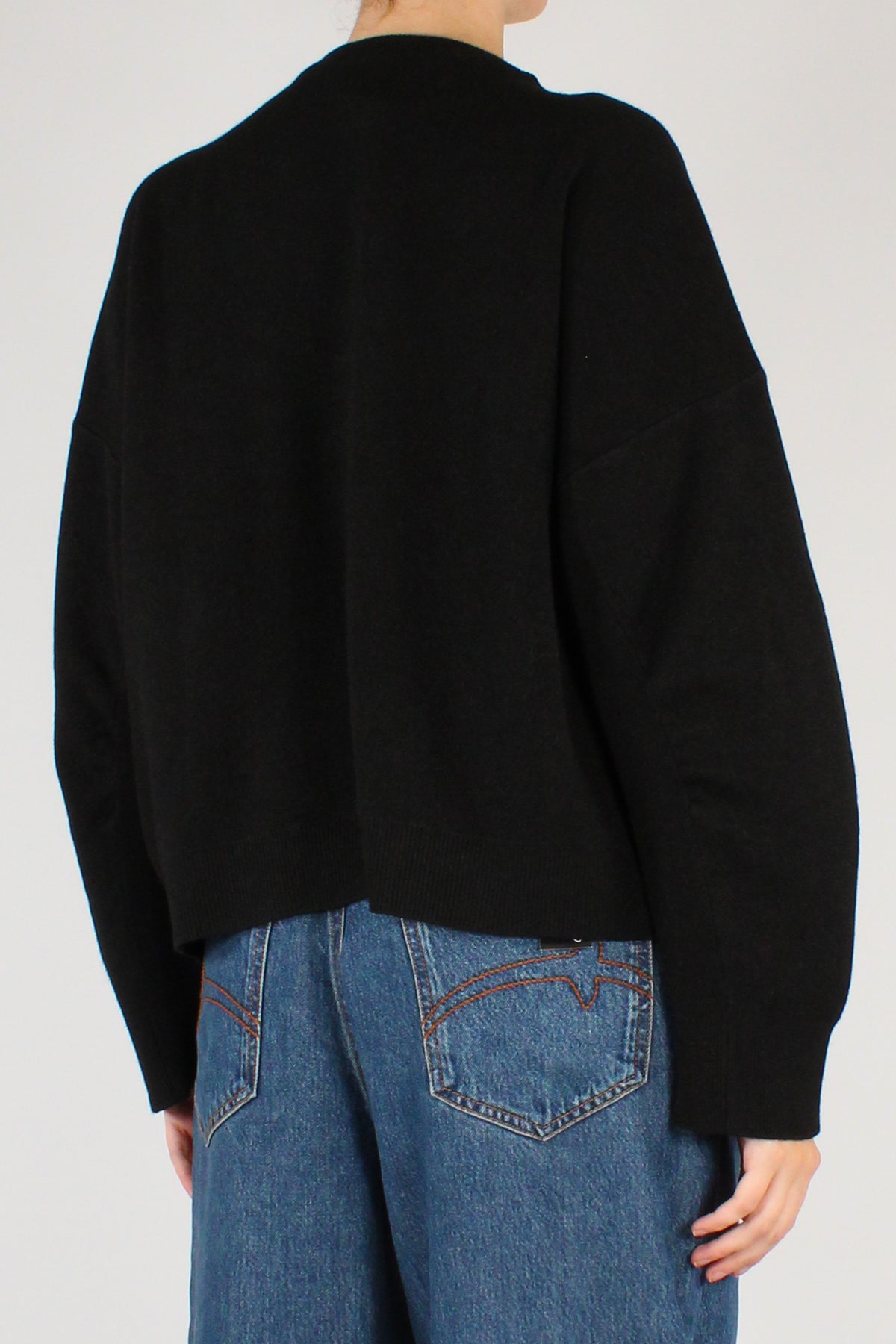 Maglione Over a Scatoletta Misto Viscosa