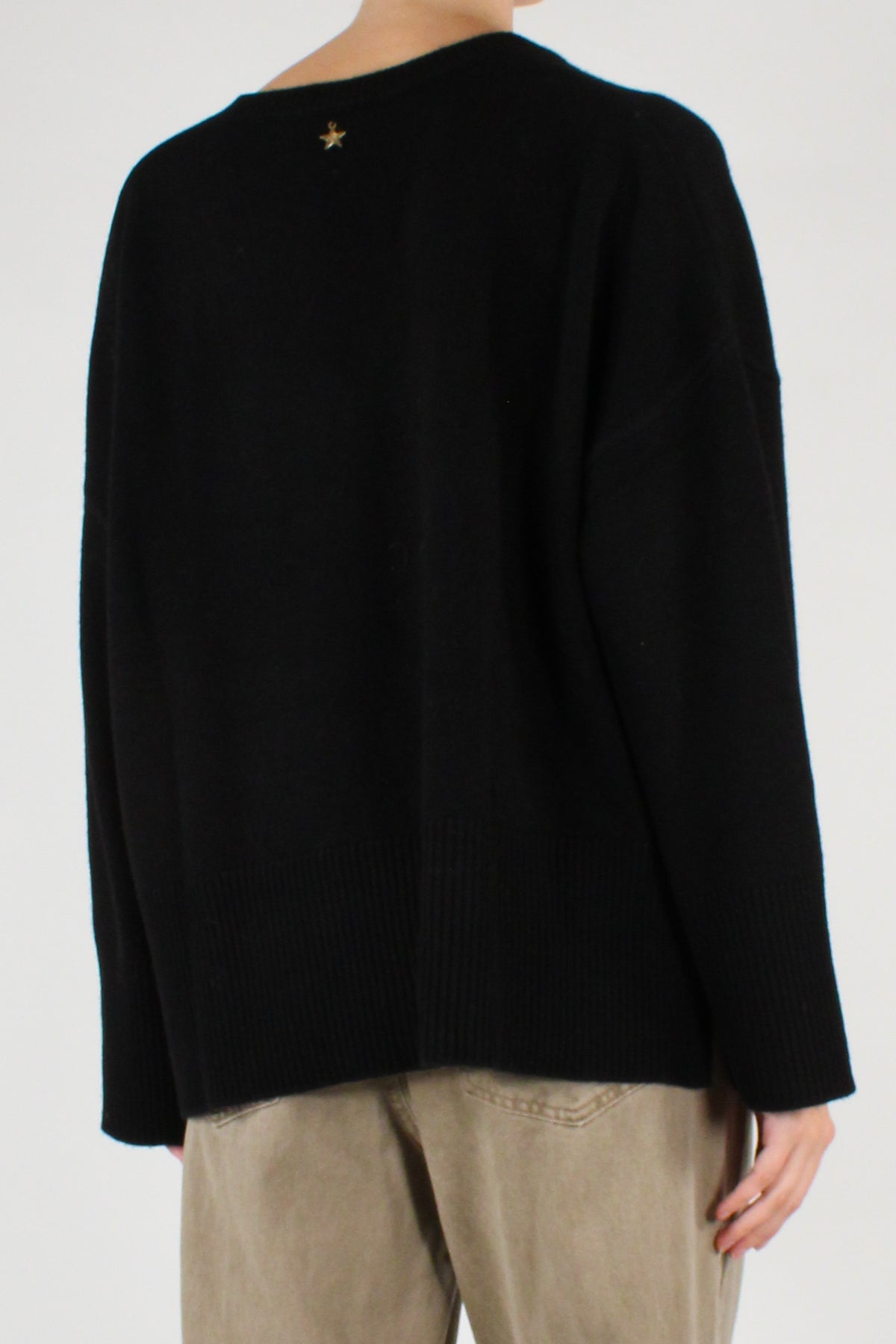 Maglione Scollo a V 100% Lana
