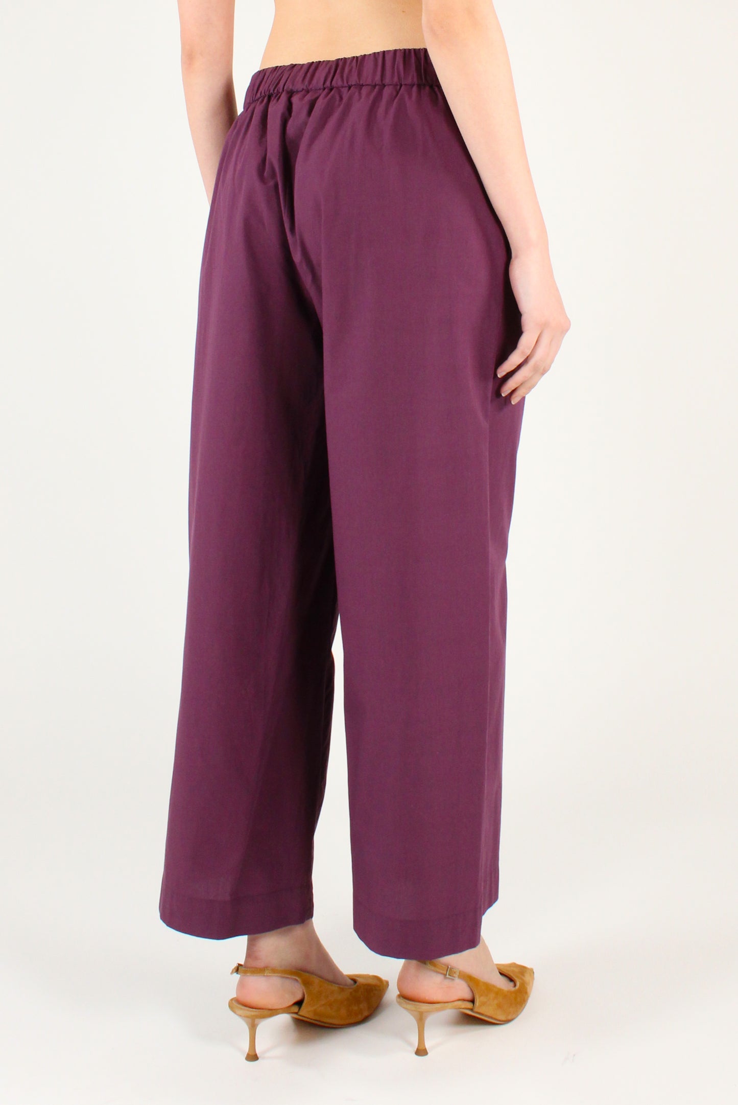 Pantaloni Ampi in Popeline