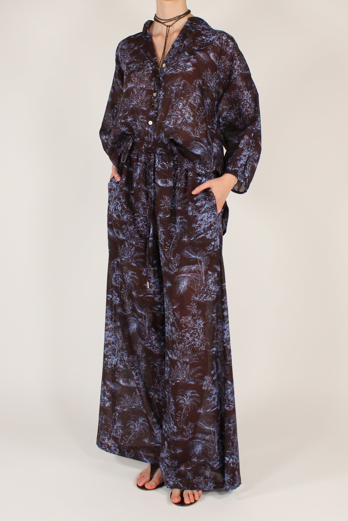 Camicia Stampa Toile de Jouy