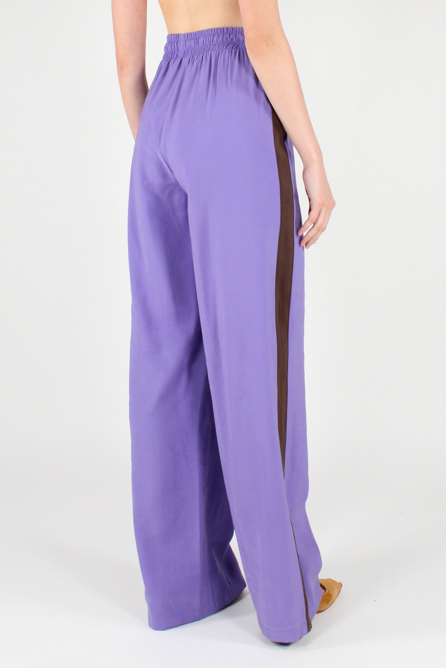 Pantaloni Misto Viscosa con Bande