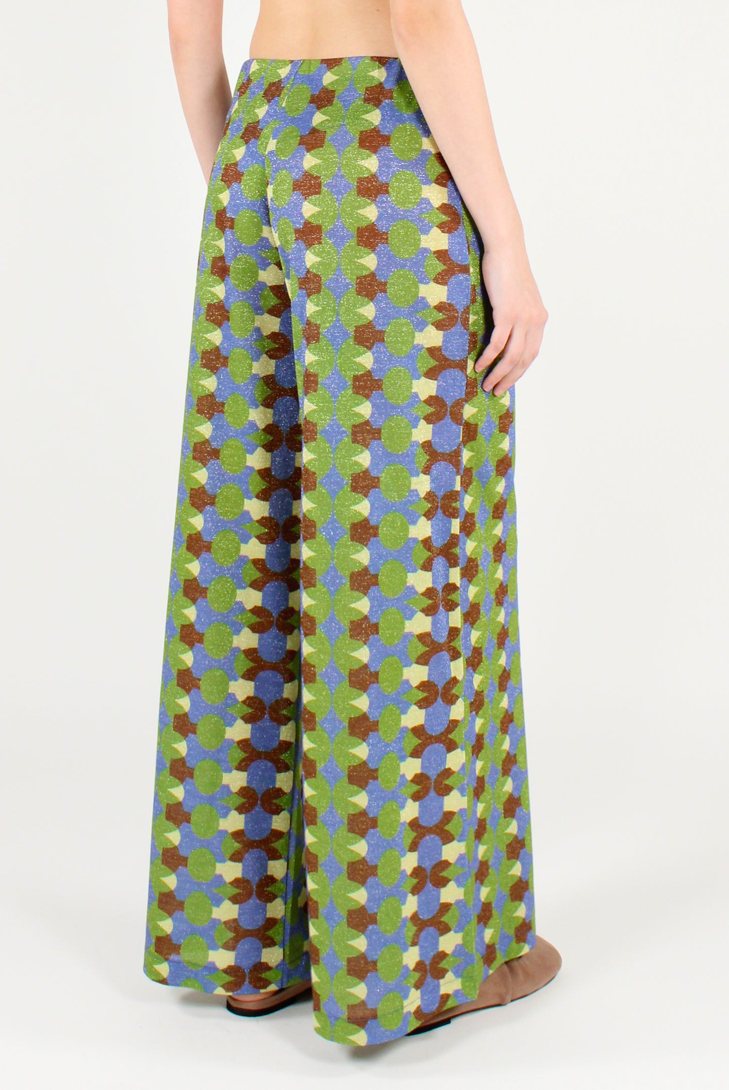 Pantaloni Palazzo Fantasia con Lurex