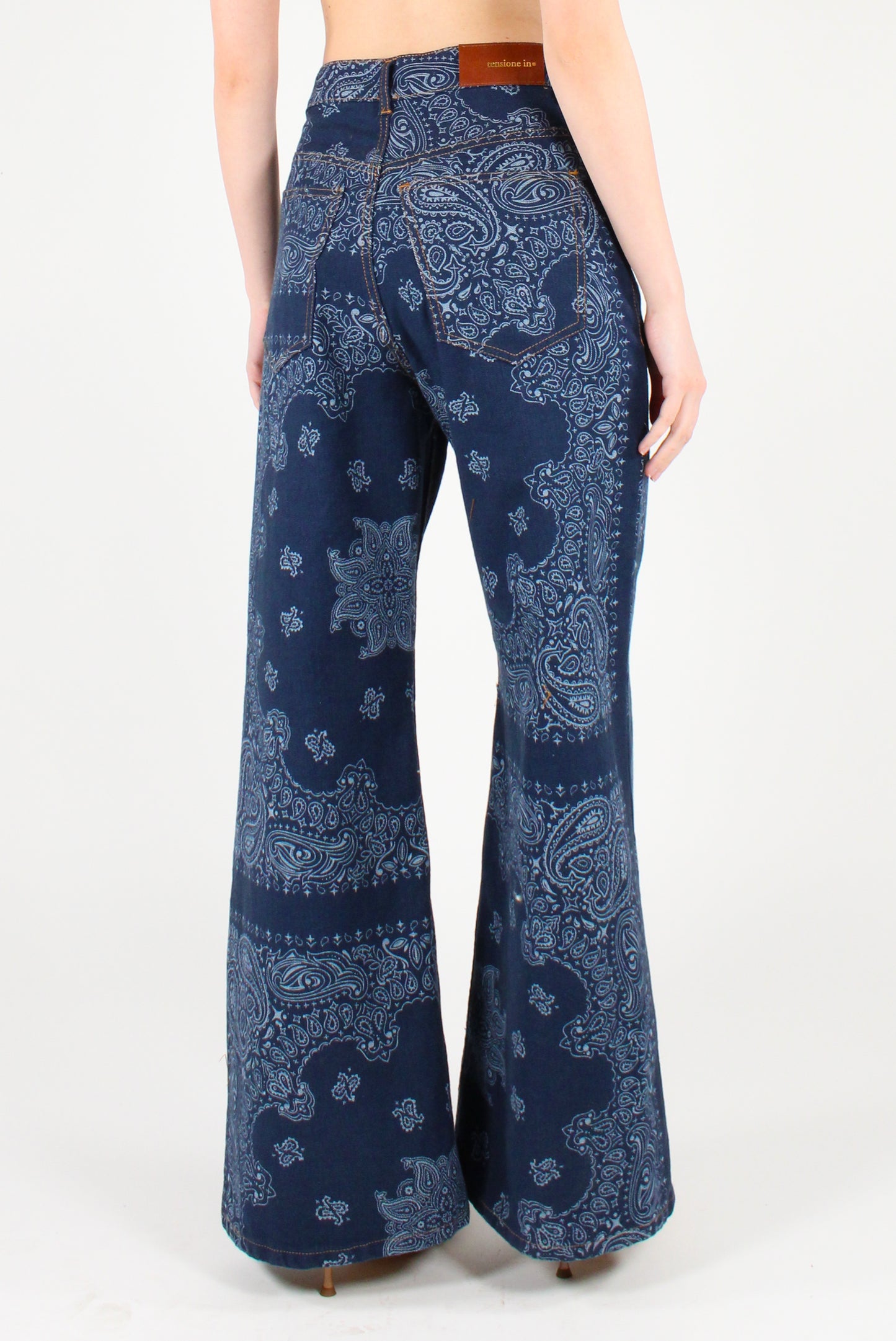 Jeans a Palazzo Stampa Bandana