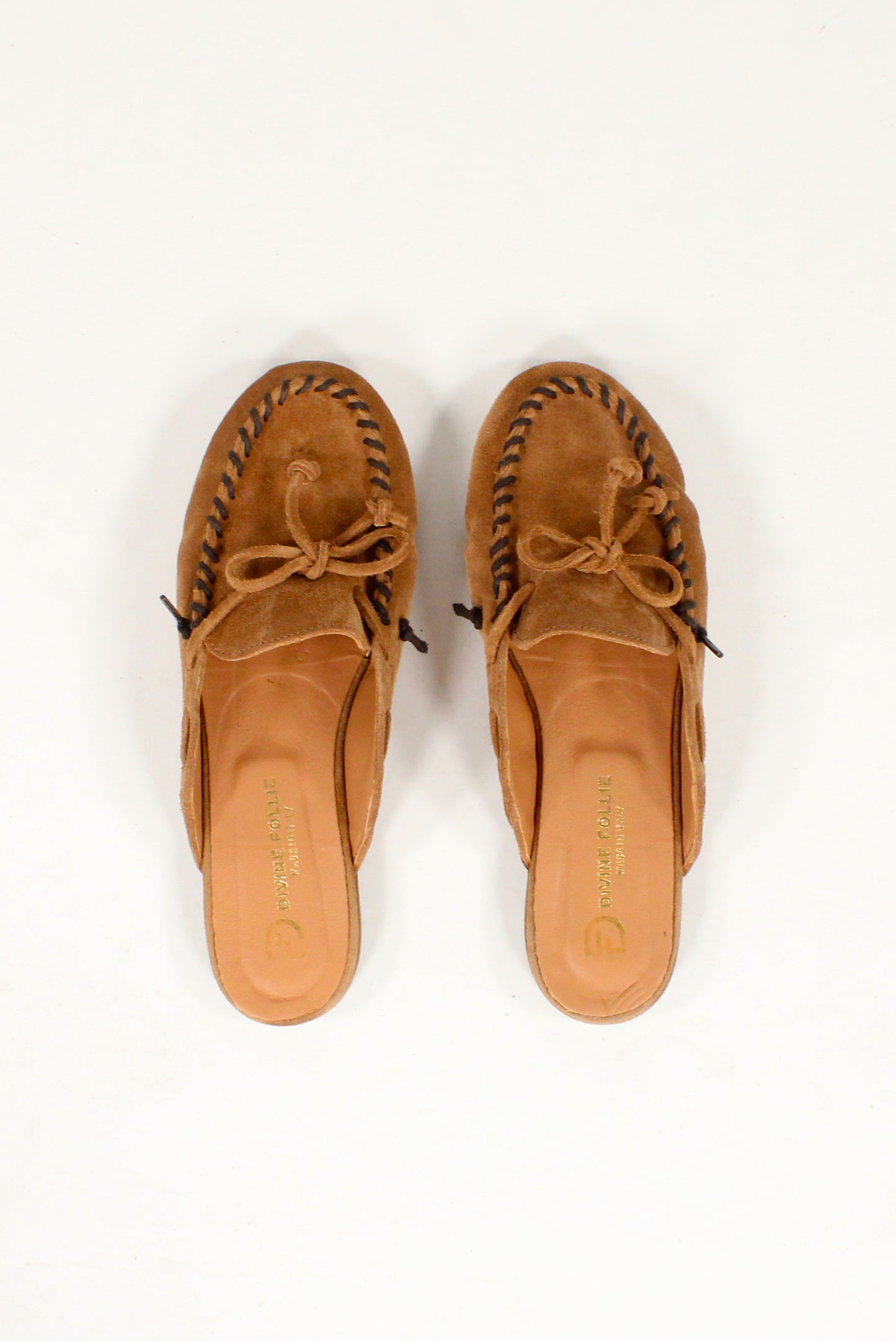 Suede Loafer Mules
