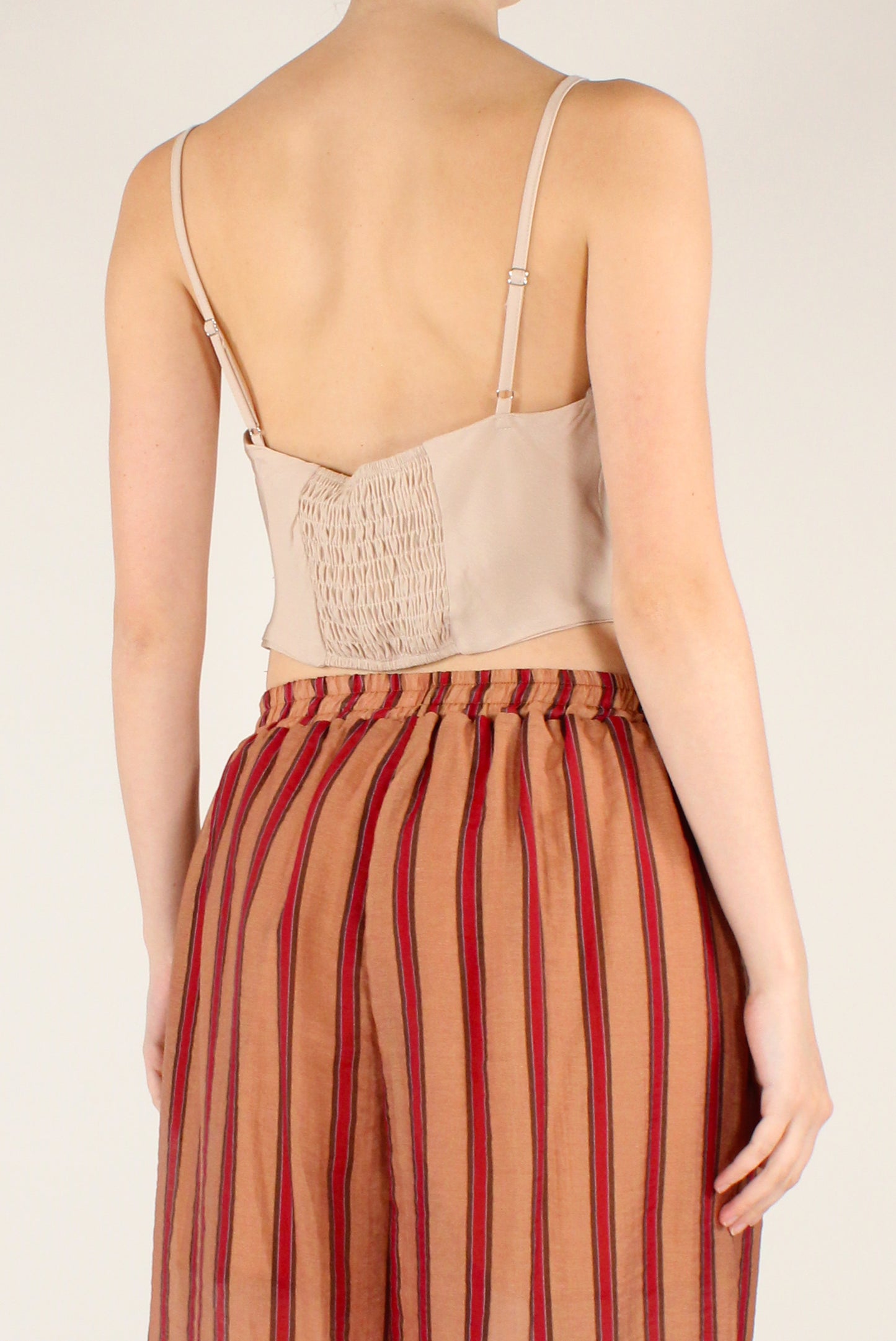 Top Cropped Triangolare con Pizzo