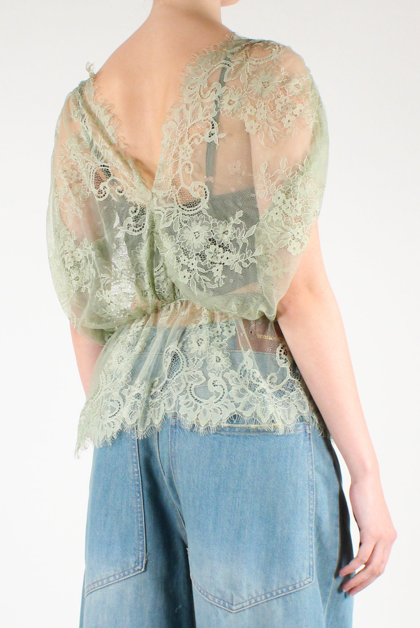 Lace V-Neck Blouse