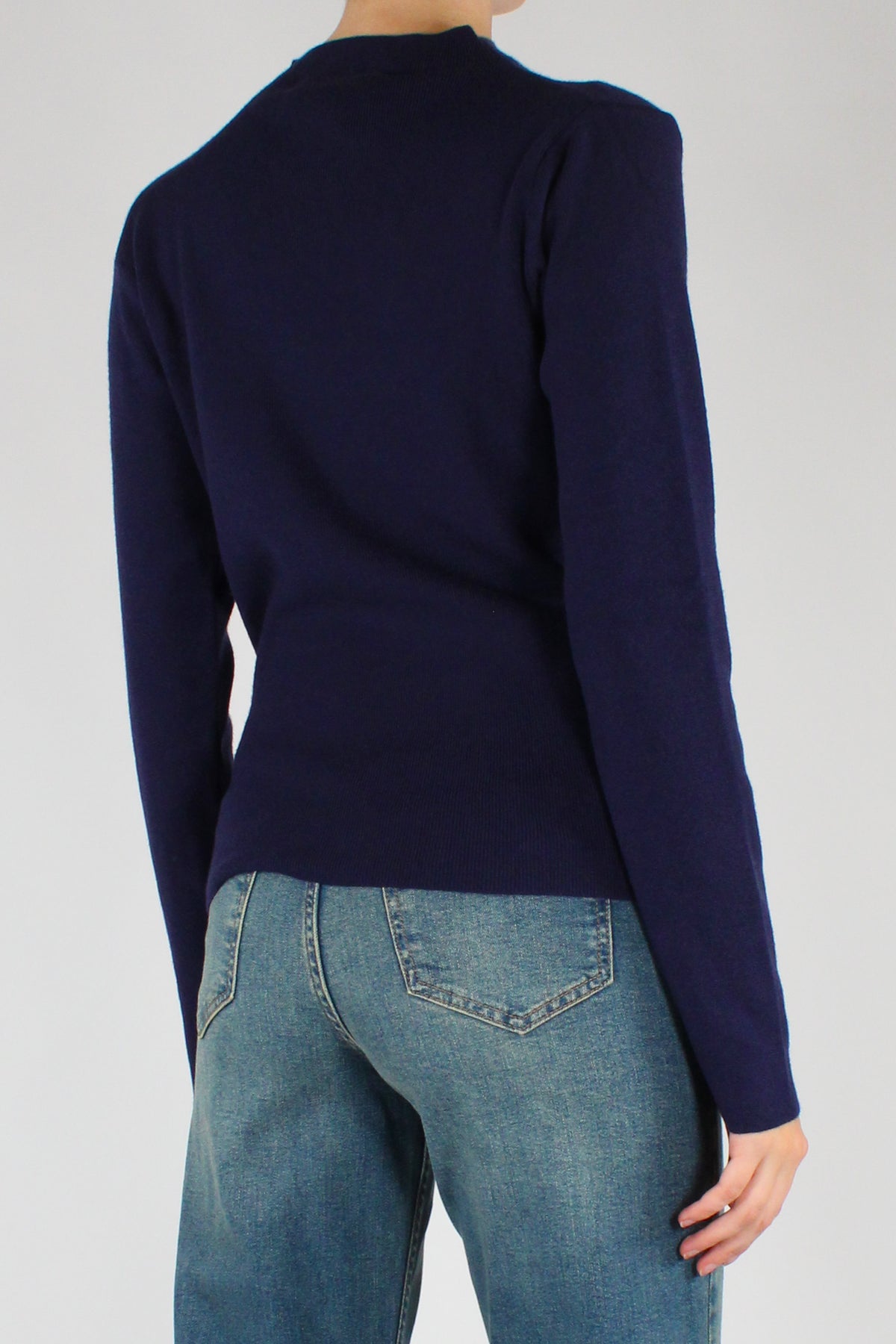 Maglia Drappeggiata Maniche Lunghe