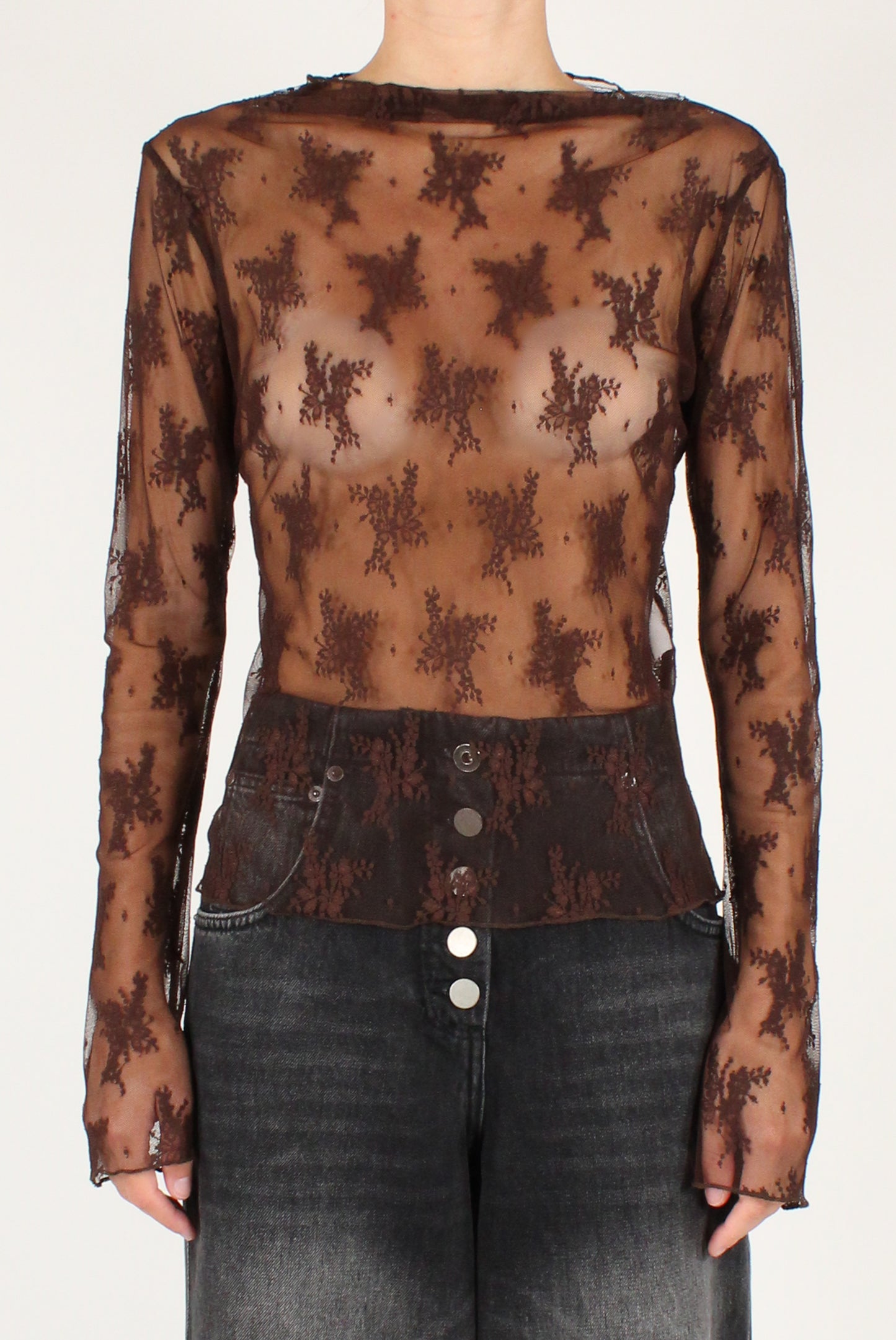 Maglia in Pizzo Floreale