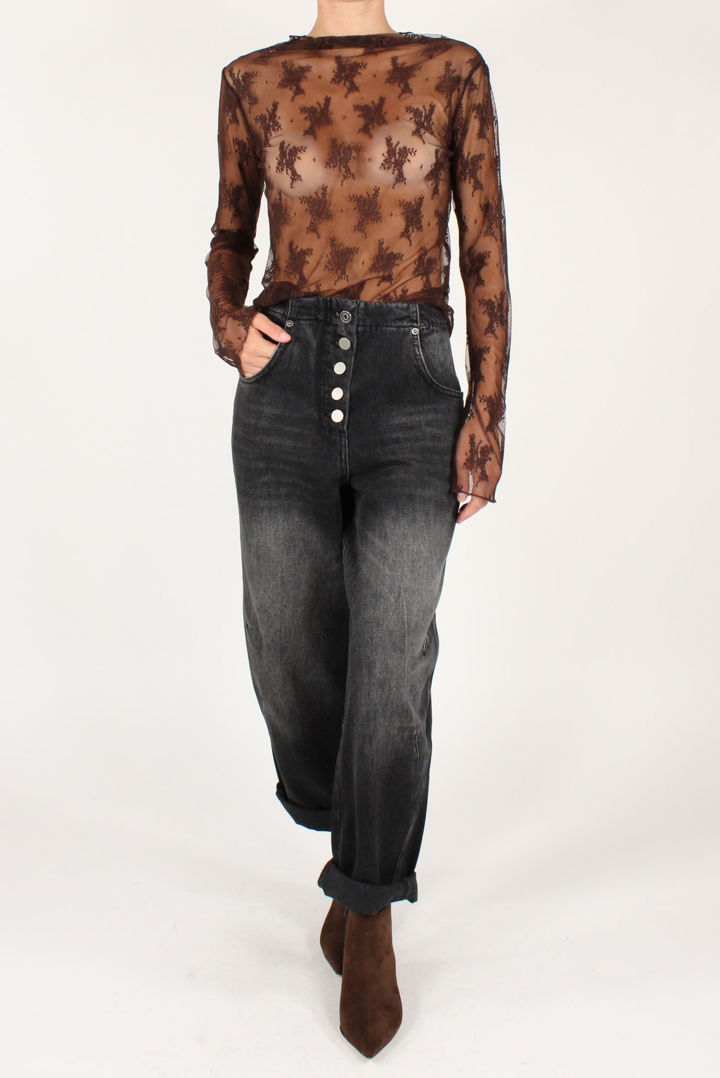 Maglia in Pizzo Floreale