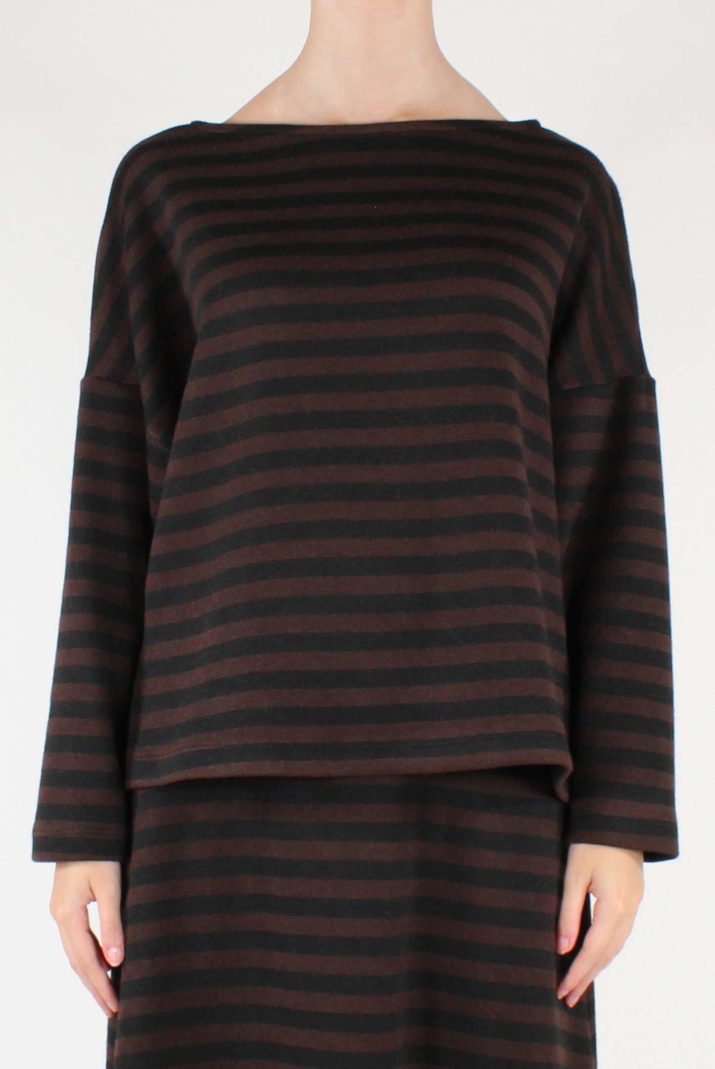 Maglia a Righe Scollo a Barca