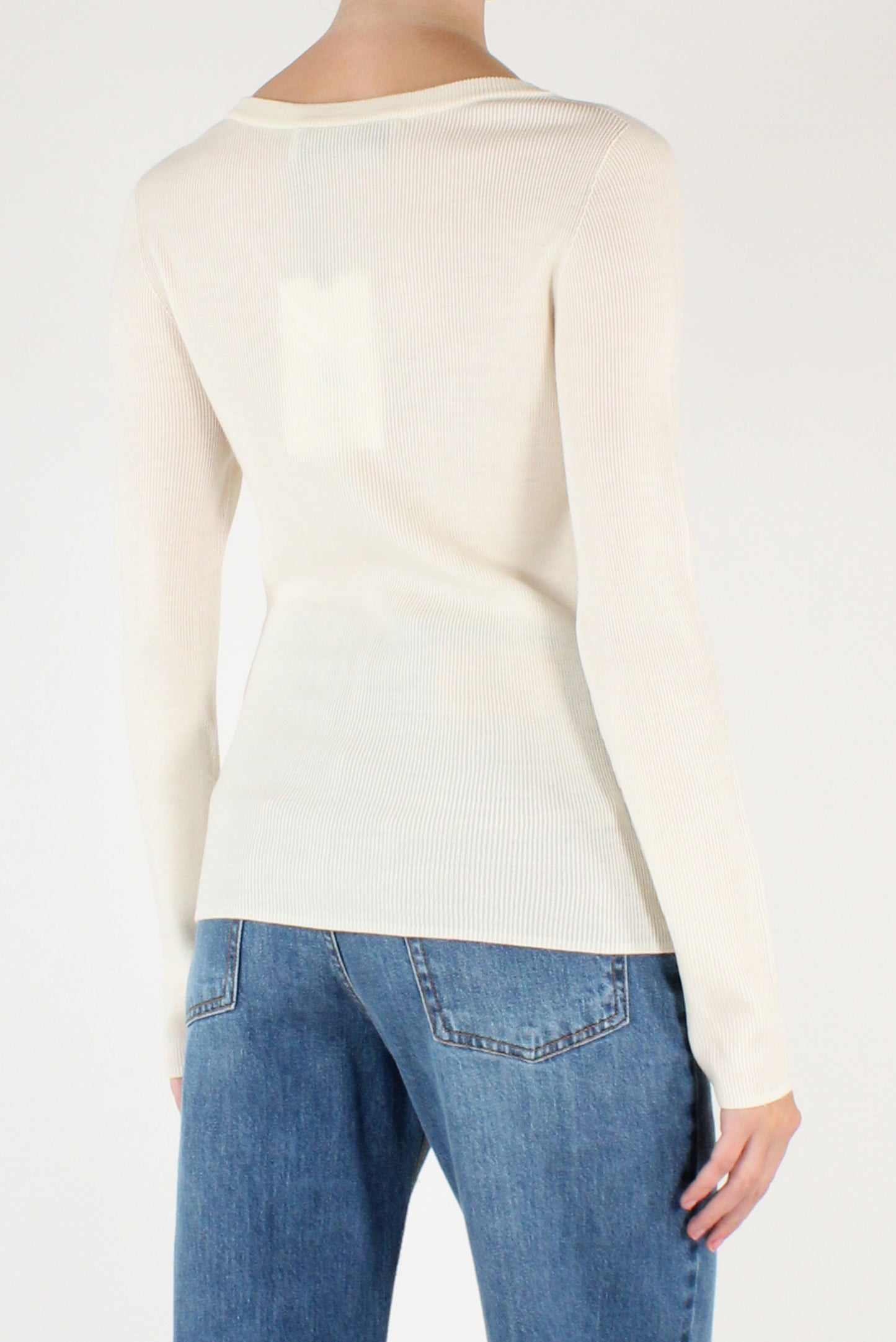 Maglia Scollo a V in Lana
