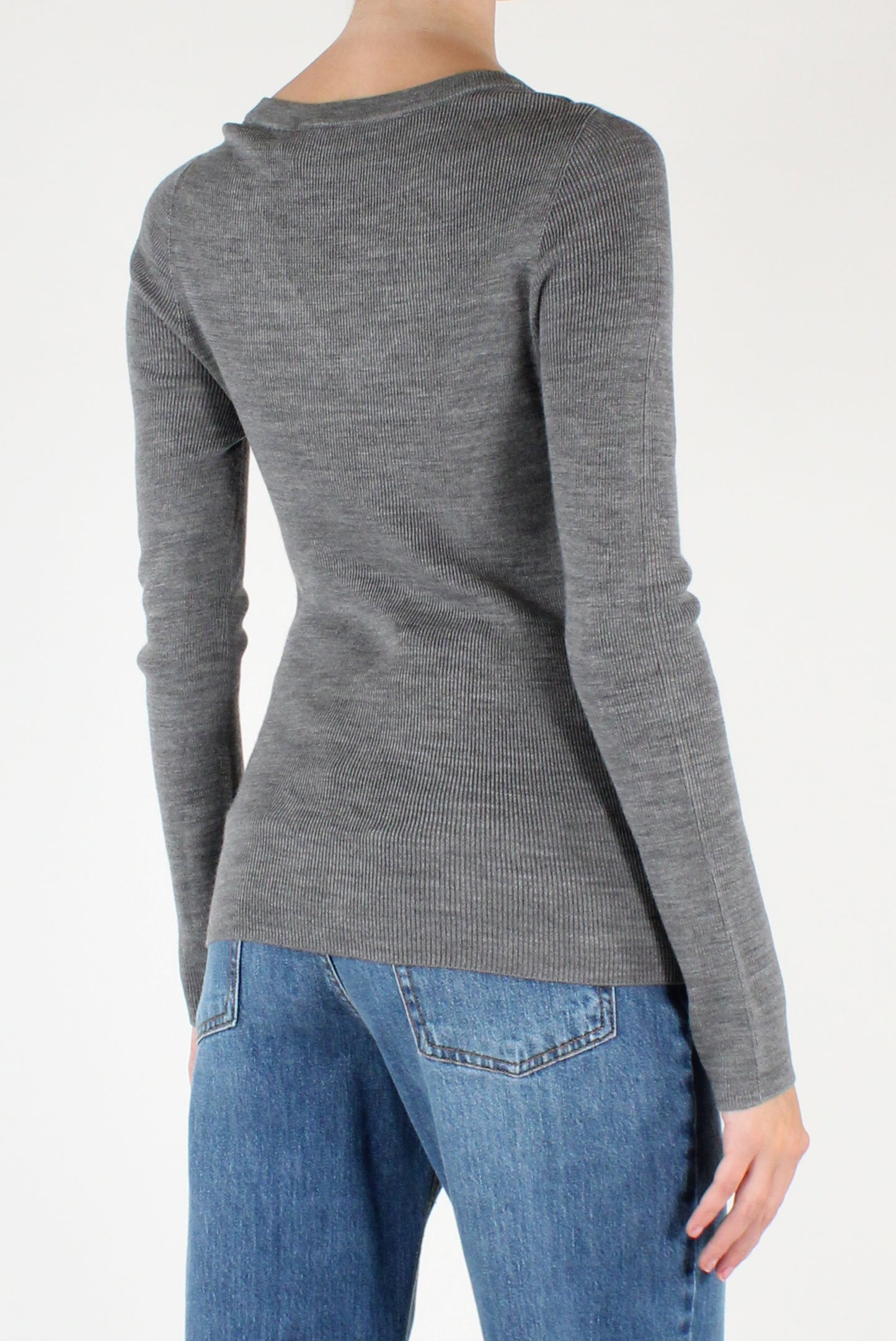 Maglia Scollo a V in Lana