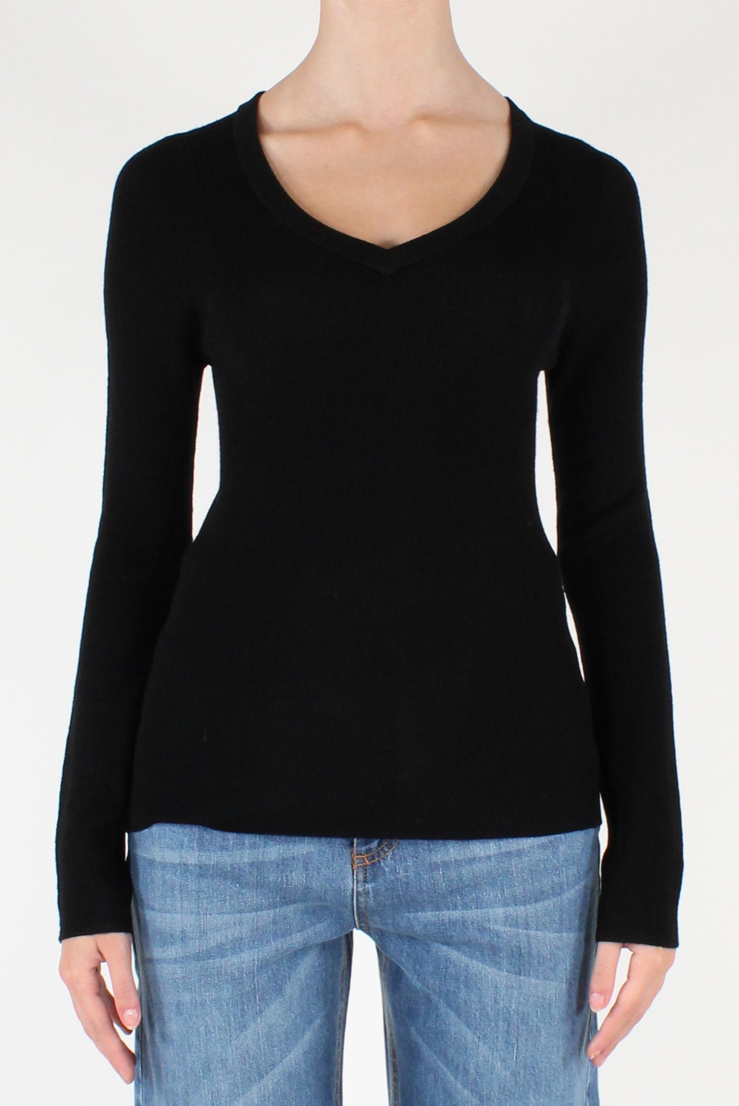 Maglia Scollo a V in Lana