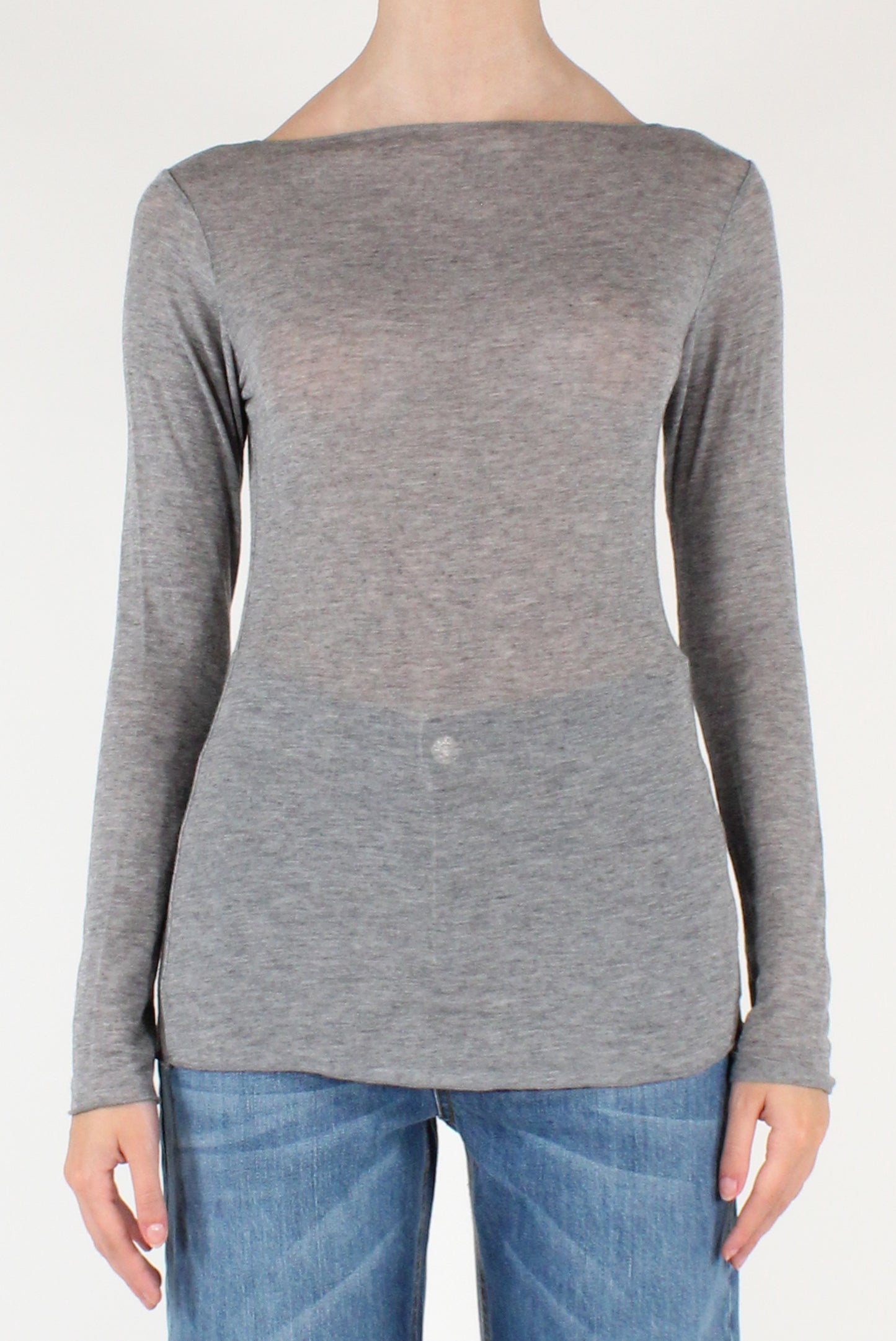Maglia Scollo a Barca misto Cachemire