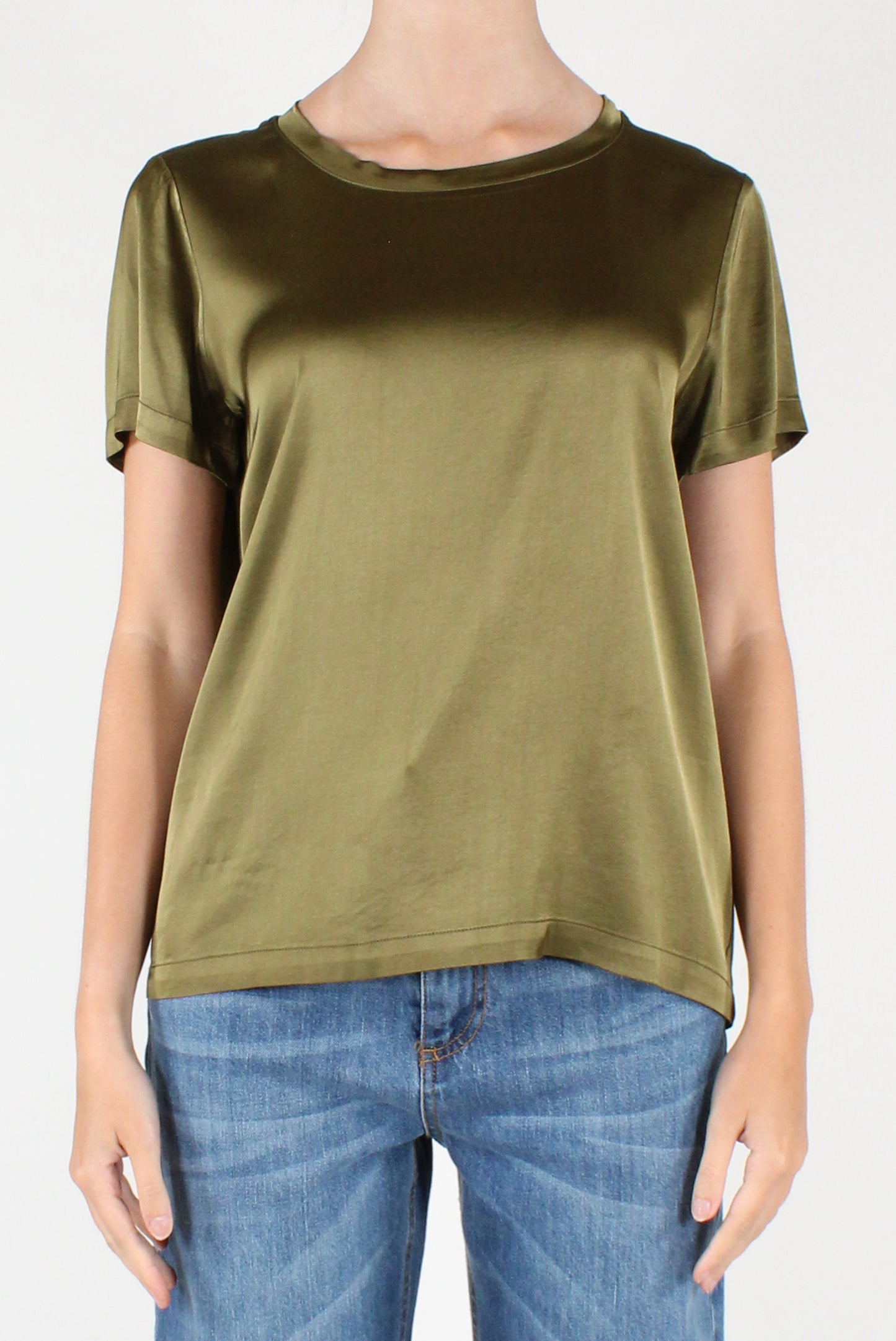 T-shirt Girocollo in Viscosa