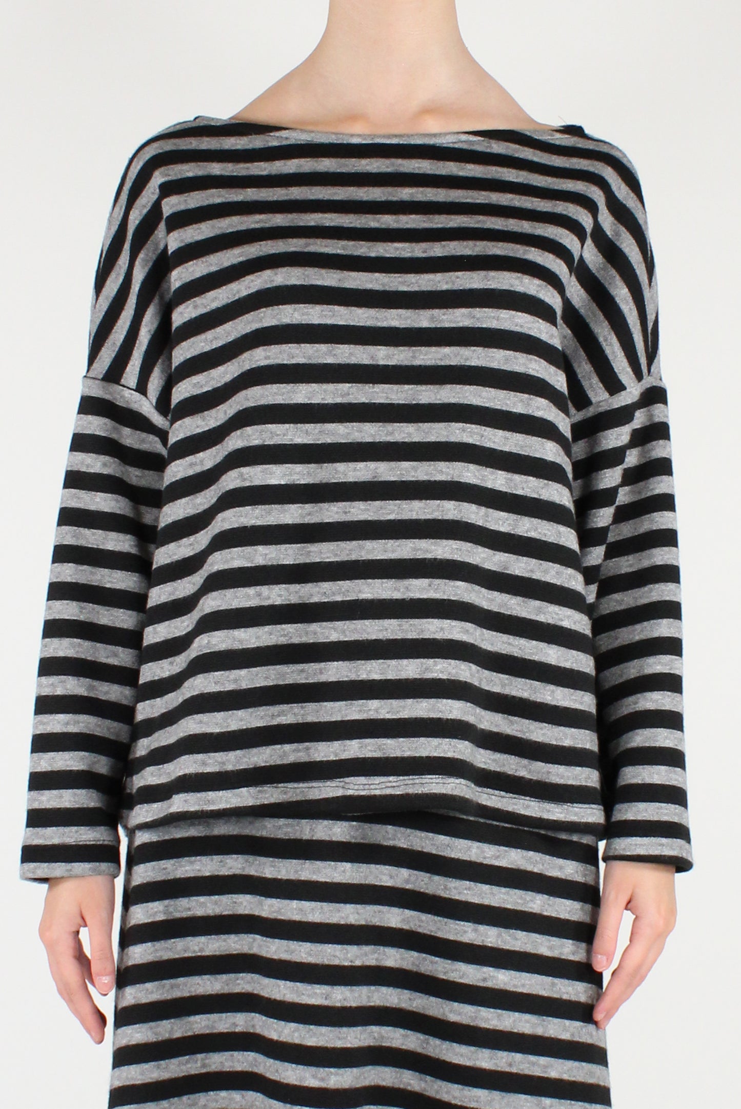 Maglia a Righe Scollo a Barca