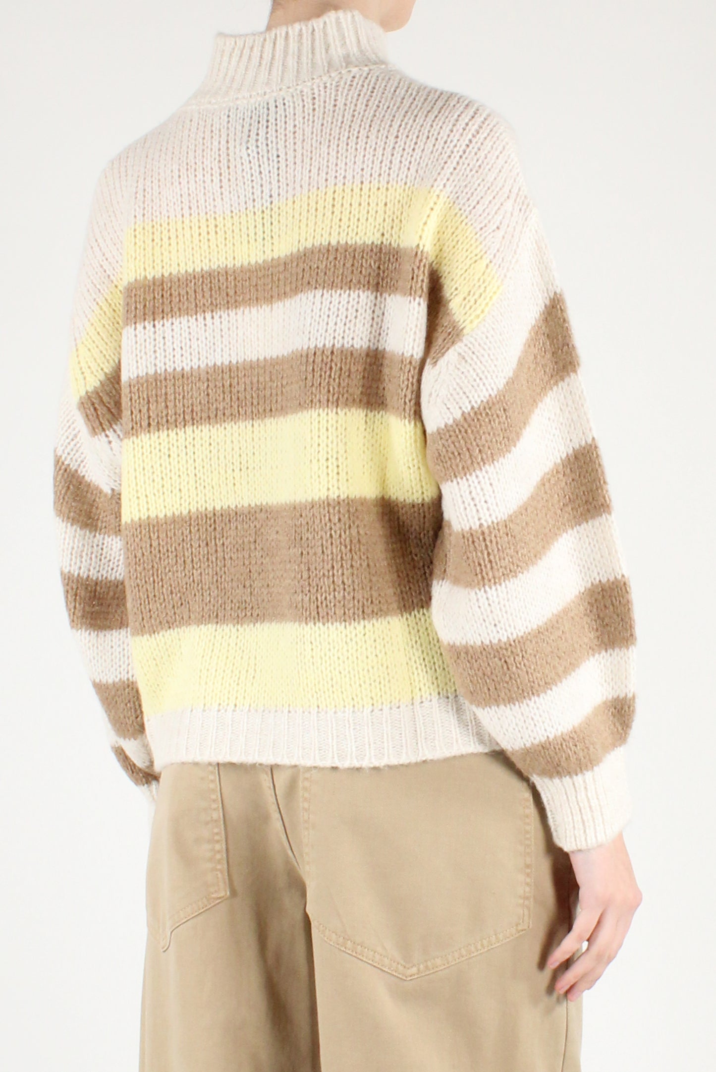 Maglione Lupetto a Righe