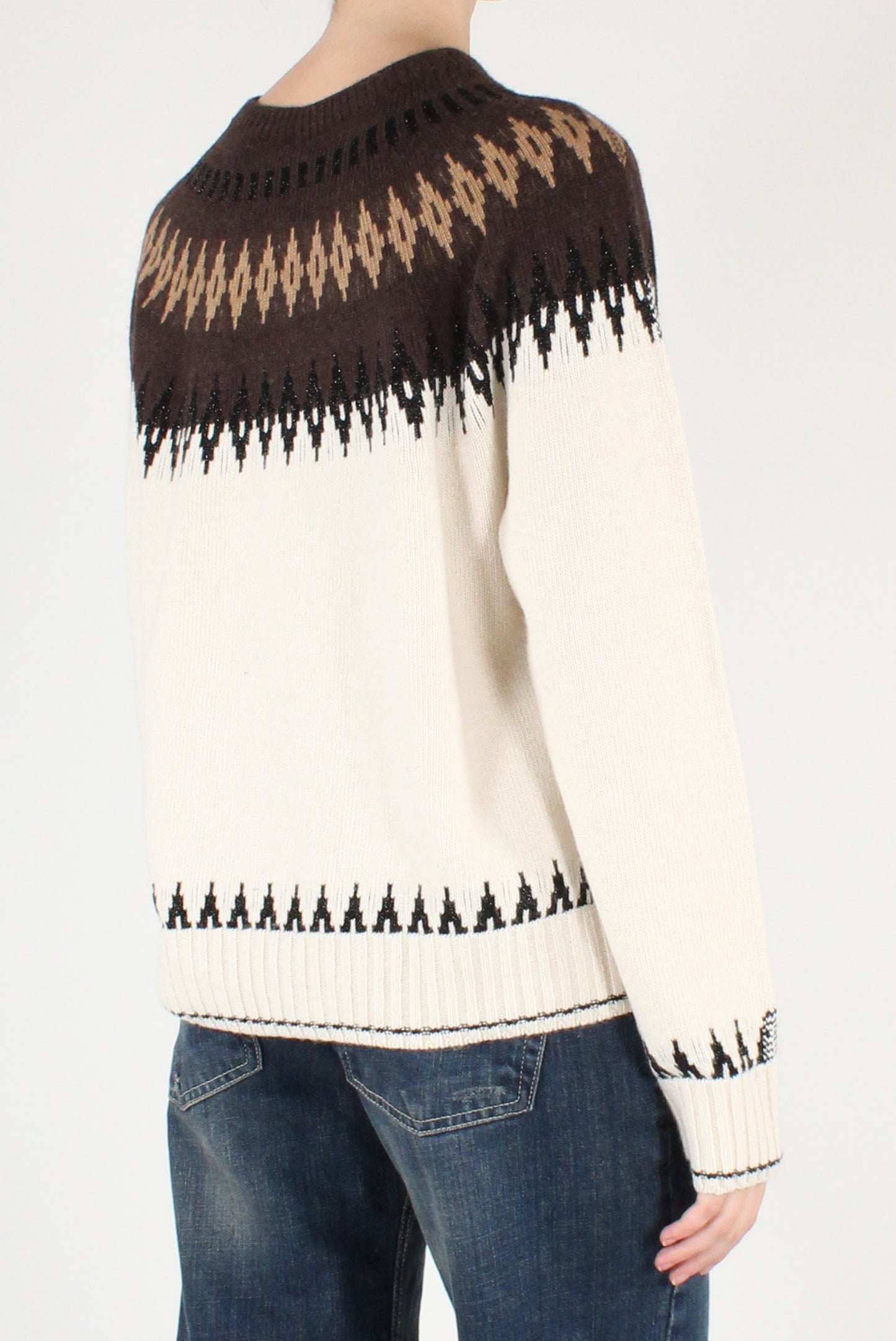 Maglione Decorato a Rombi