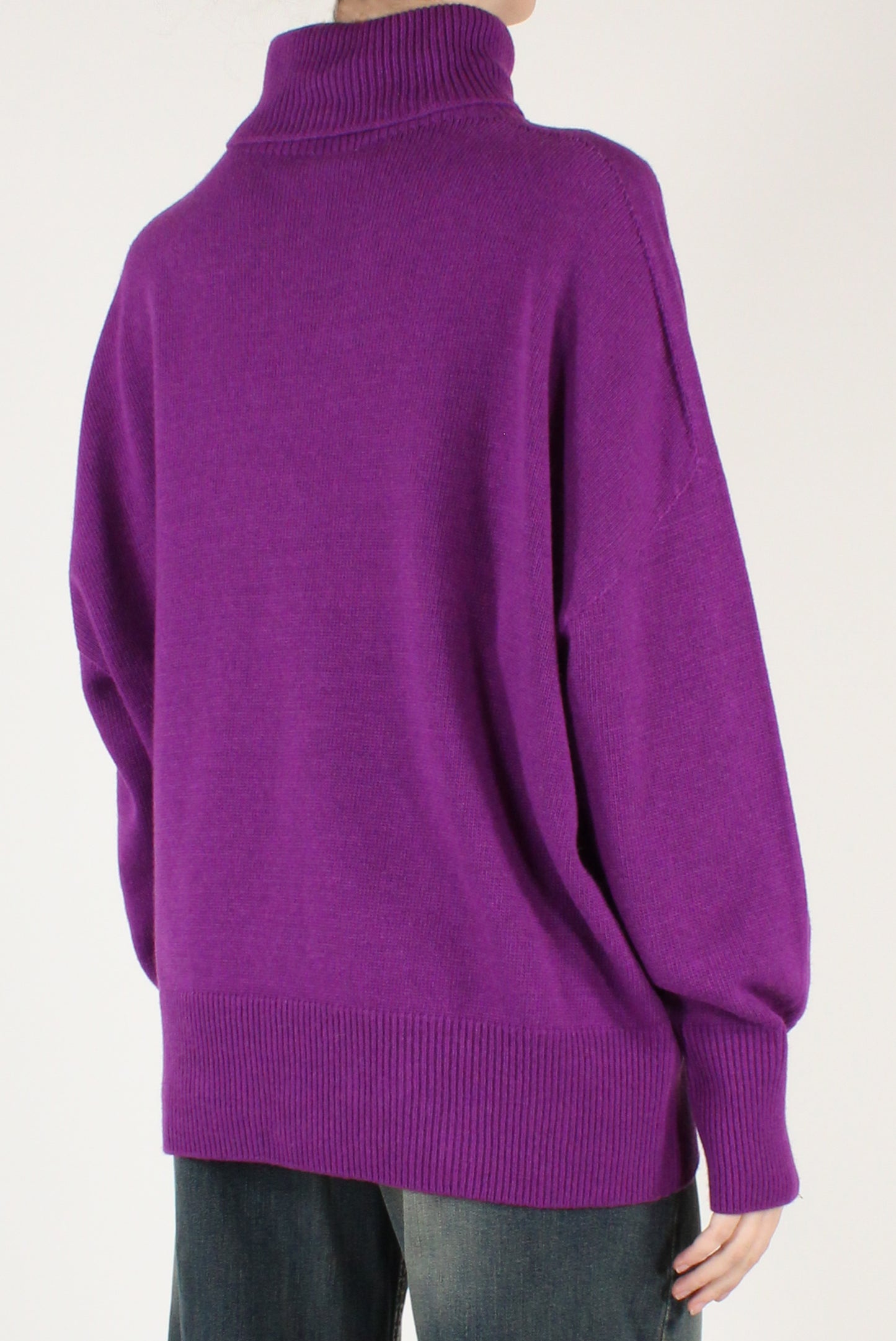 Maglione Dolcevita a Spalle Scese