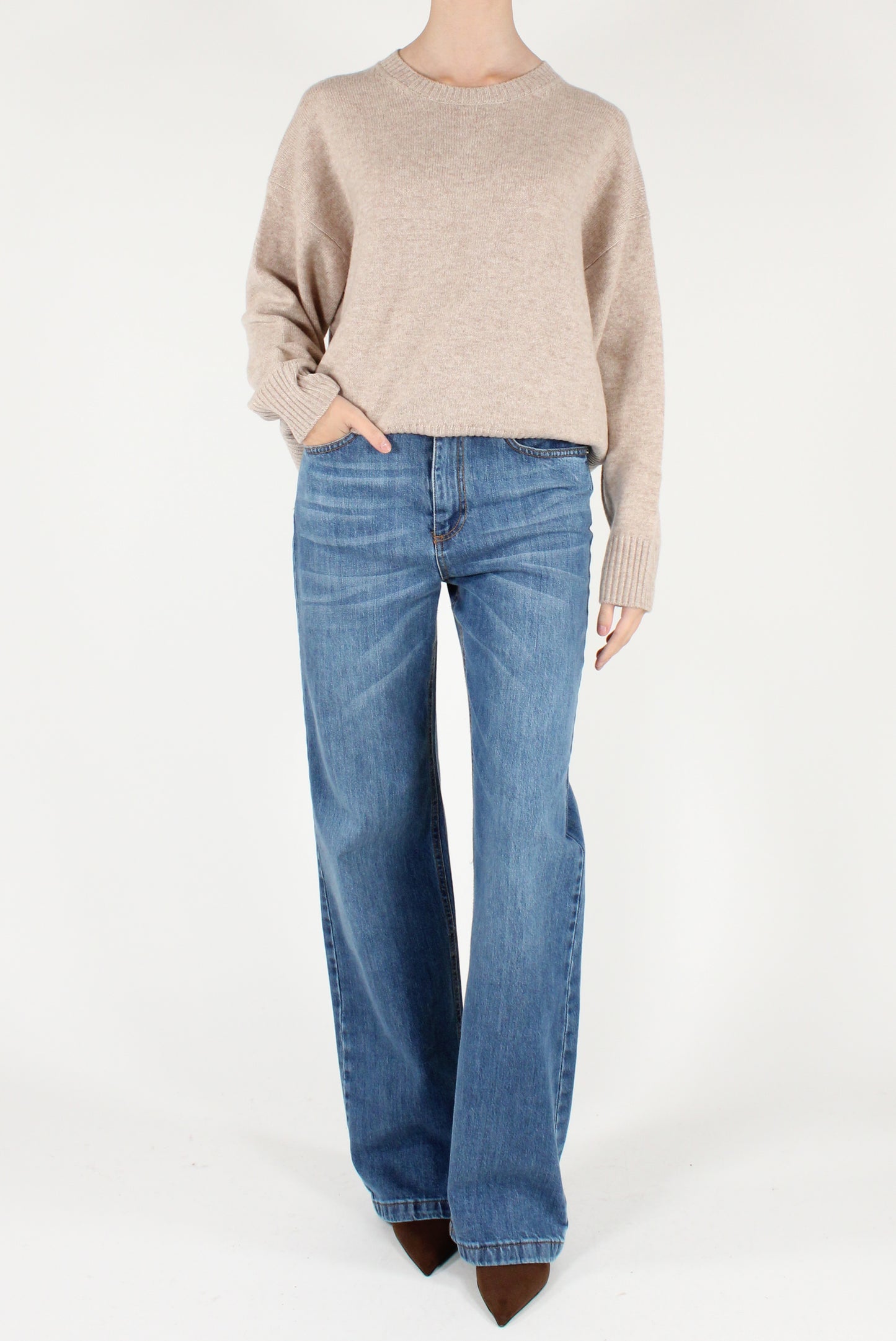 Maglione Girocollo in Pura Lana