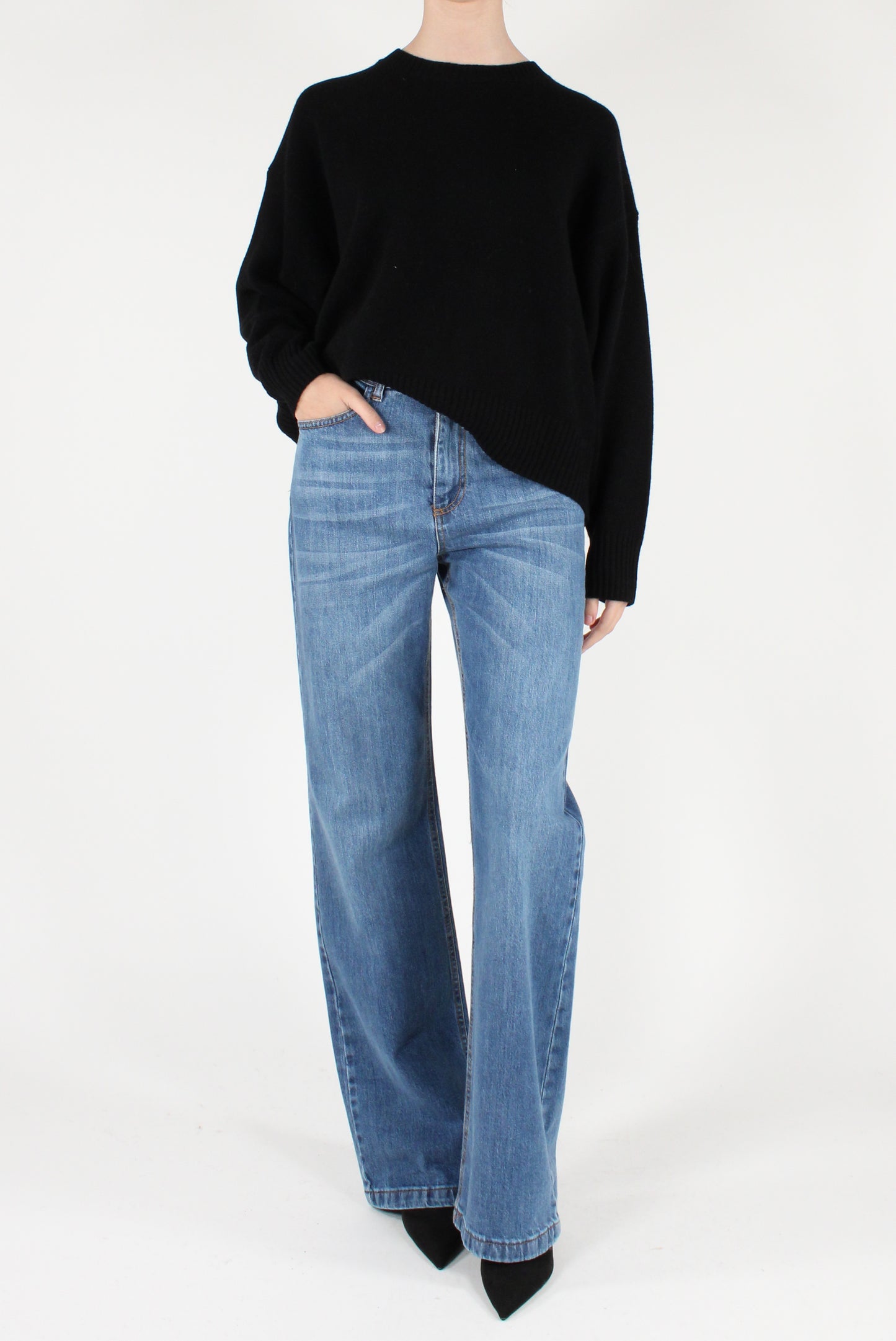 Maglione Girocollo in Pura Lana
