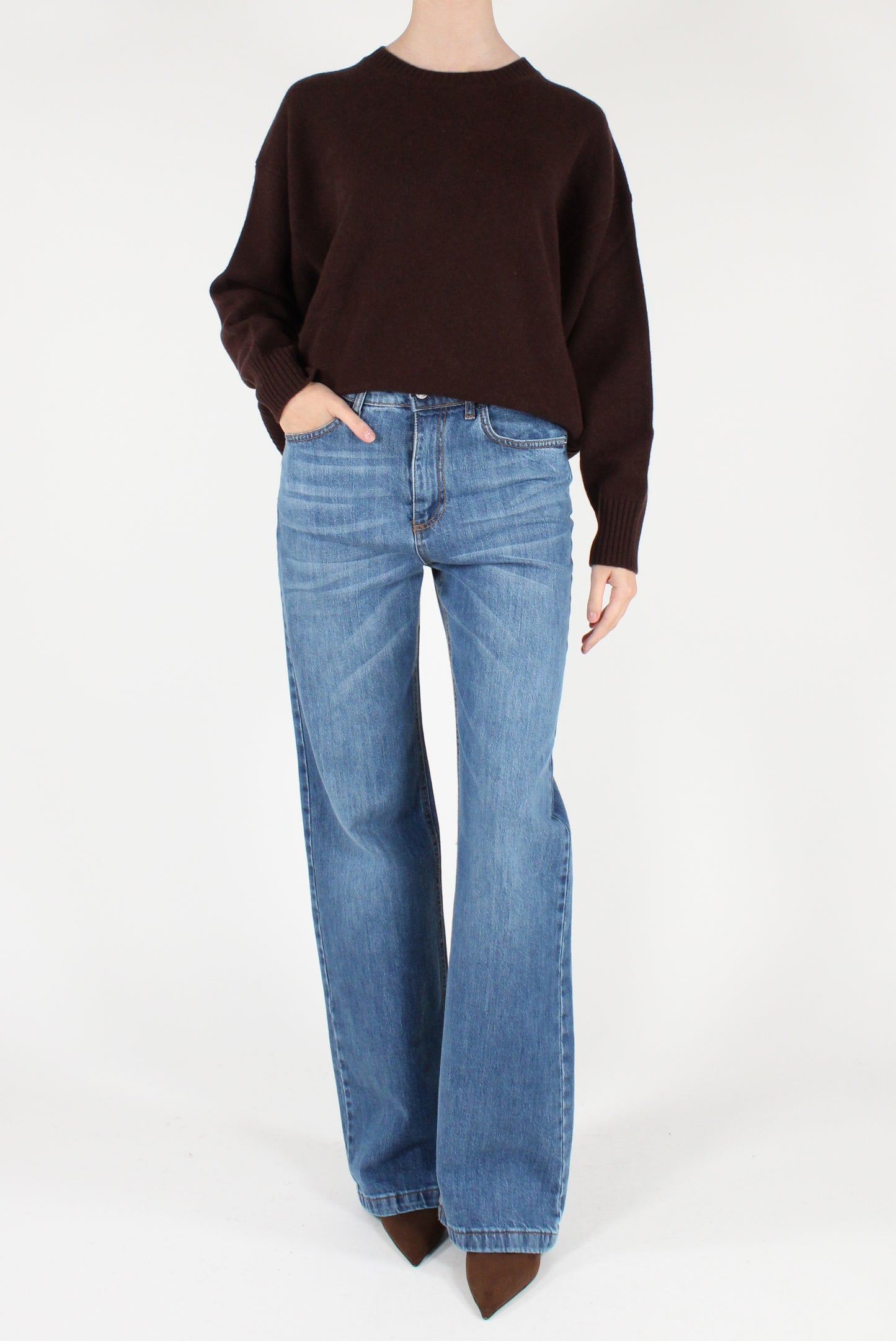 Maglione Girocollo in Pura Lana