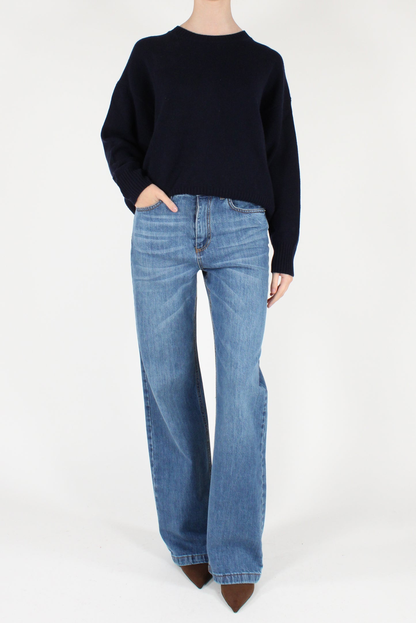 Maglione Girocollo in Pura Lana