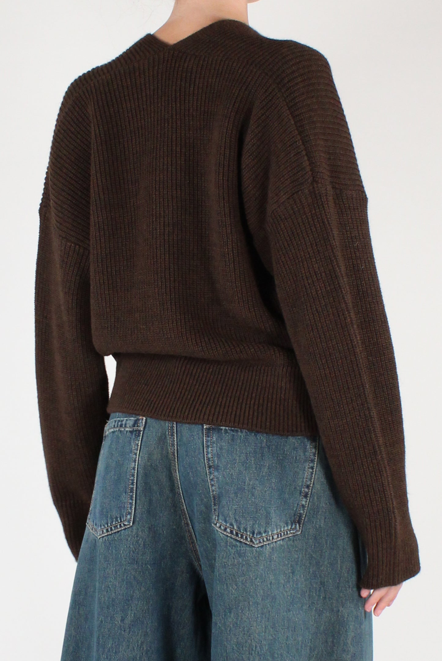 Maglione Scollo Profondo Incrociato